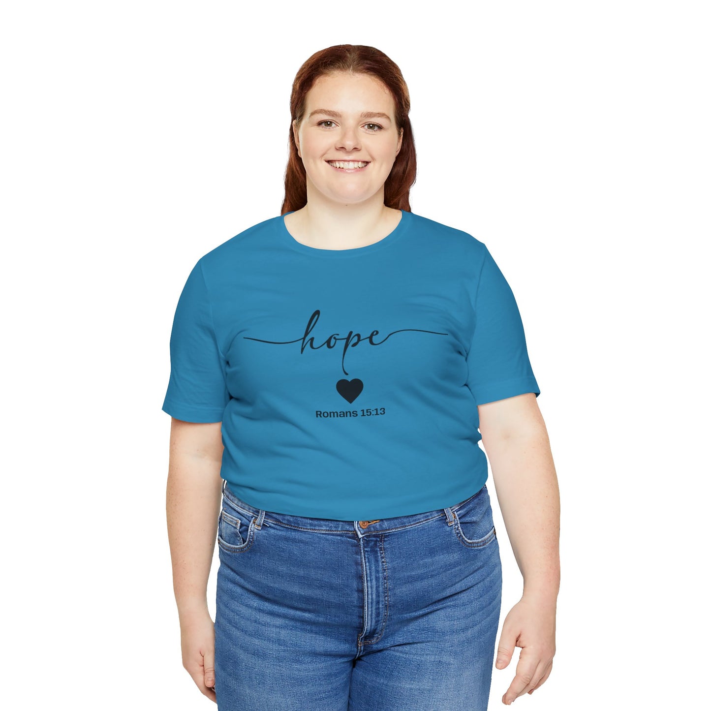 Hope-Inspired Unisex Short Sleeve Tee | Christian Gift, Inspirational Apparel, Motivational Shirt, Faith-Based Clothing, Bible Verse Tee