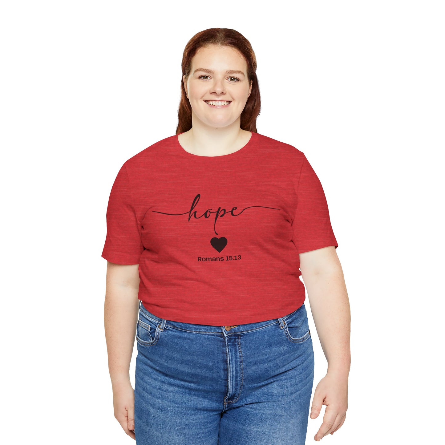 Hope-Inspired Unisex Short Sleeve Tee | Christian Gift, Inspirational Apparel, Motivational Shirt, Faith-Based Clothing, Bible Verse Tee