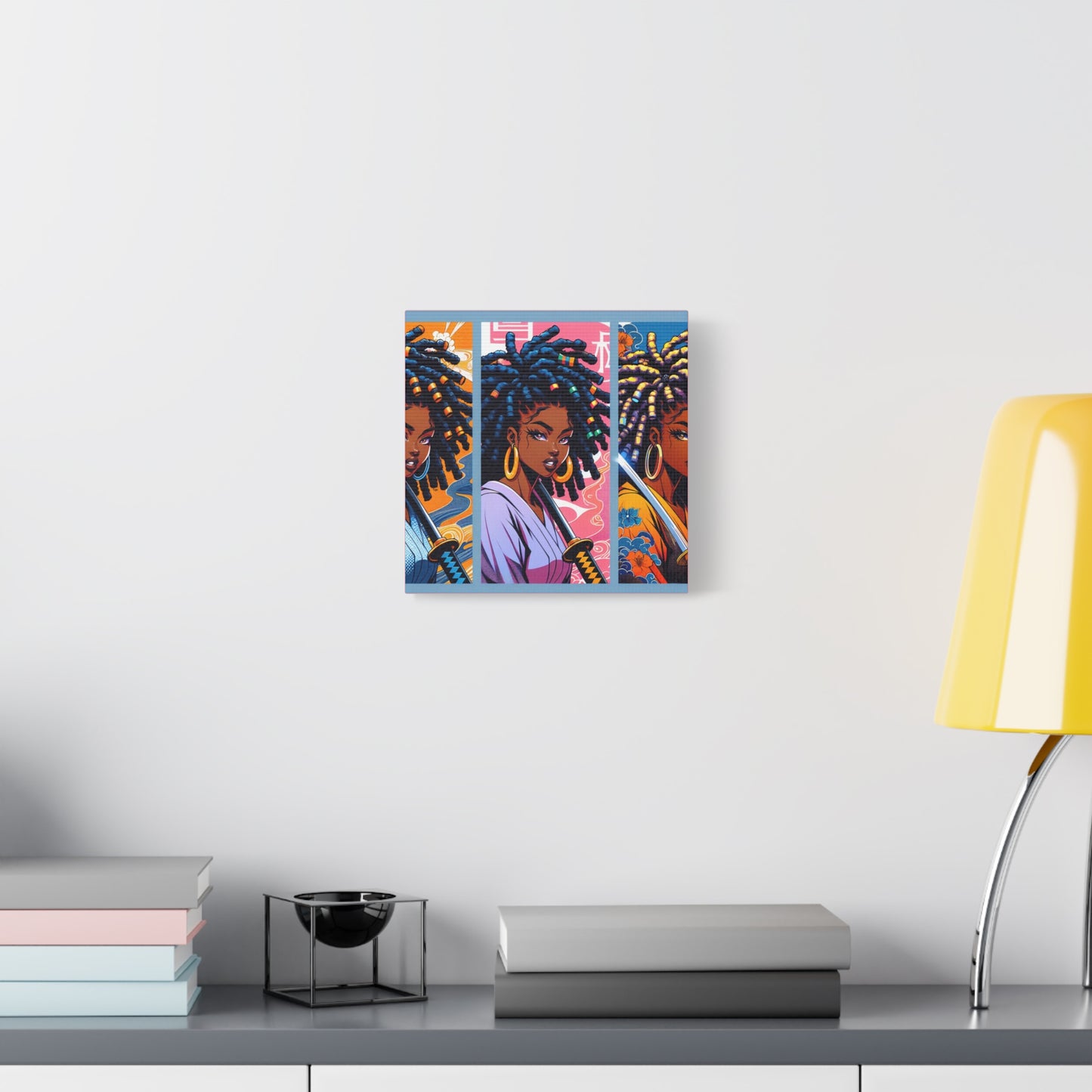Artistic Canvas Wall Decor, Afrocentric Artwork, Contemporary Home Decor, Unique Gift for Art Lovers, Black-Owned Art