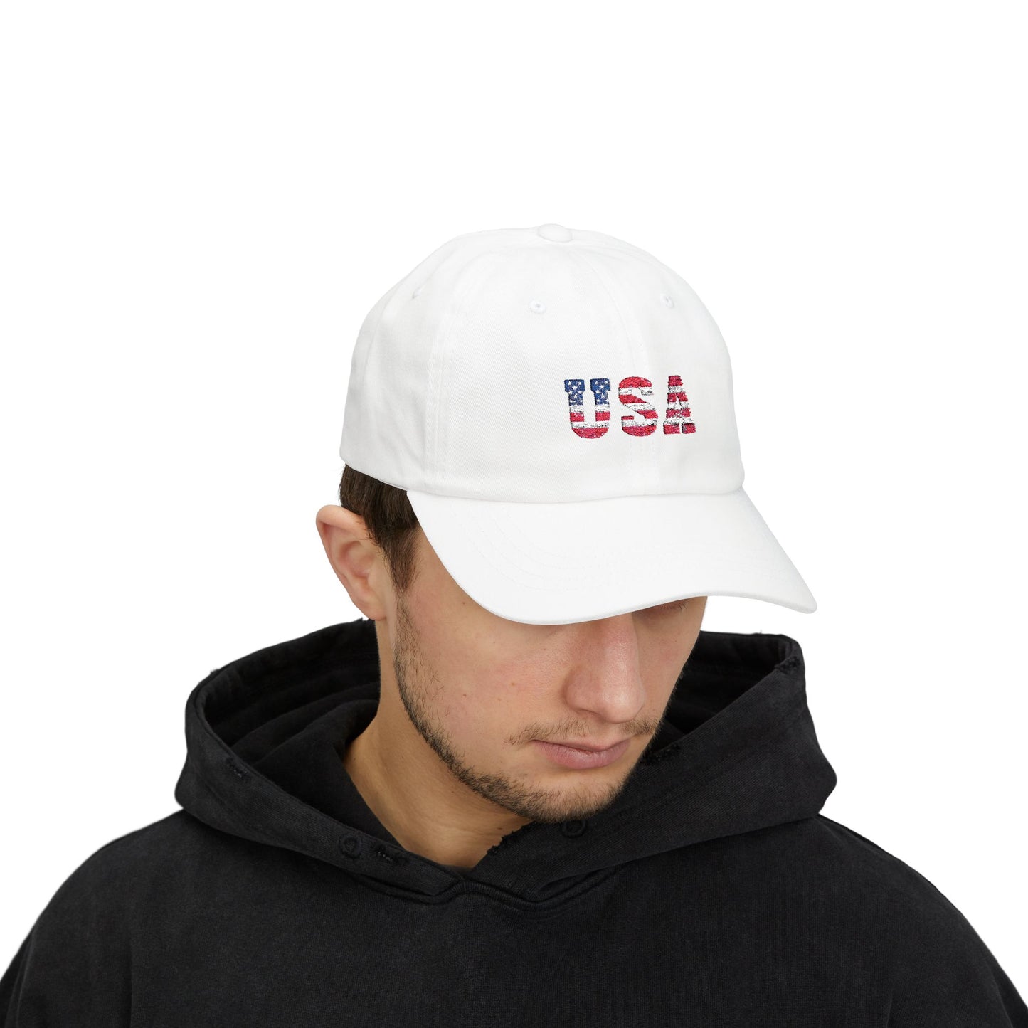 Embroidered USA Classic Dad Cap - Patriotic, 4th of July, Veterans