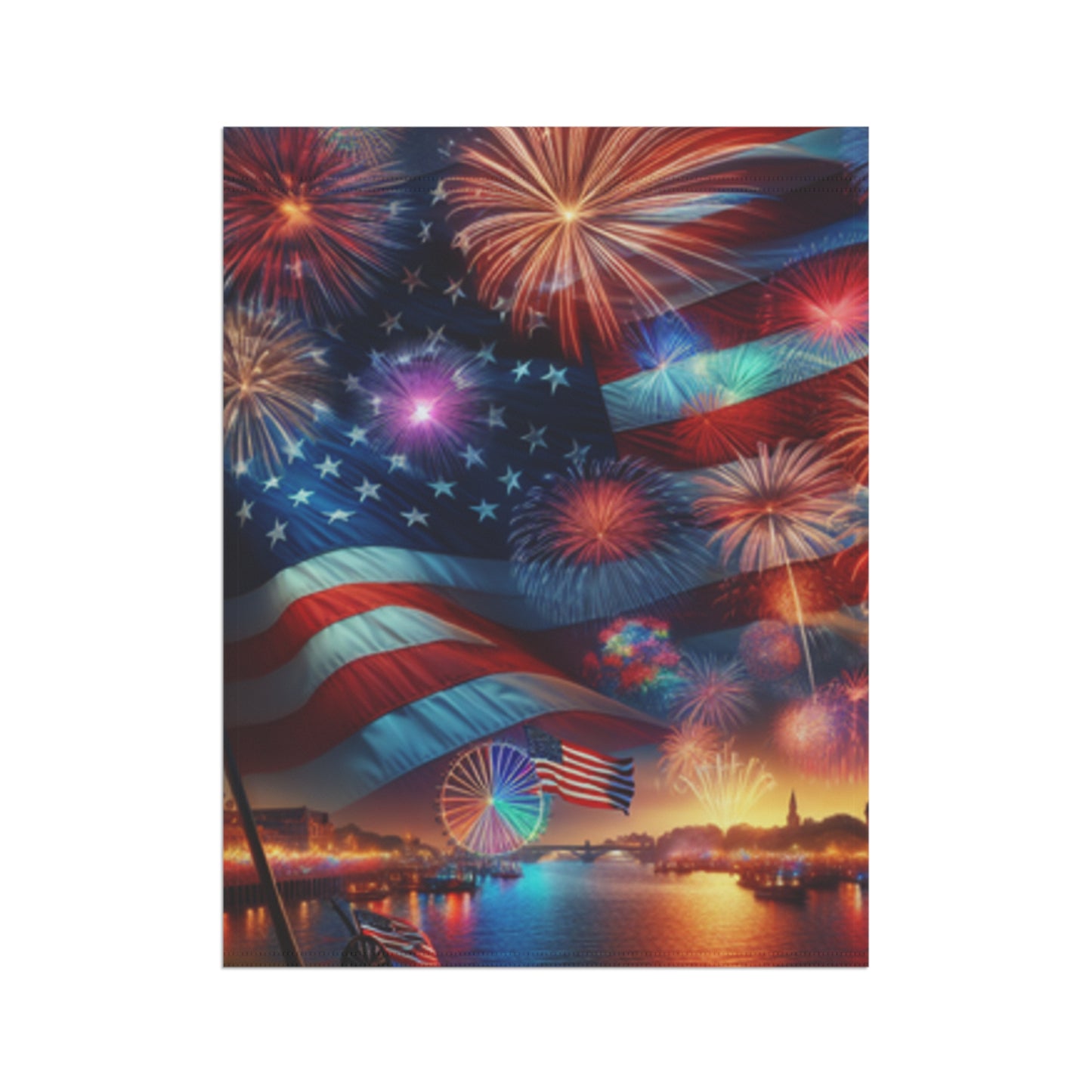 Patriotic Garden Banner - 4th of July Decor, Independence Day Flag, Outdoor Decoration, Summer Celebration Flag, American Flag Banner