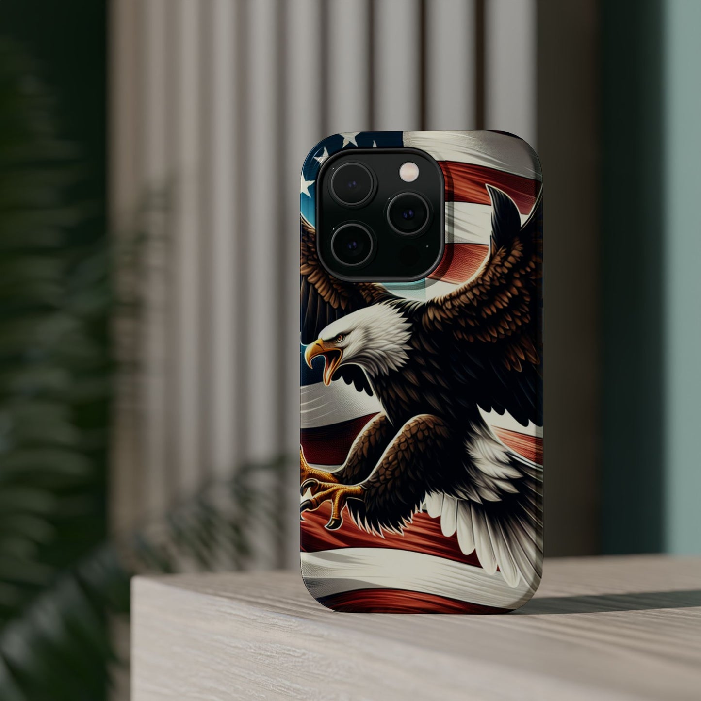 iPhone 13-16  Patriotic Eagle Magnetic Tough Cases, 4th of July