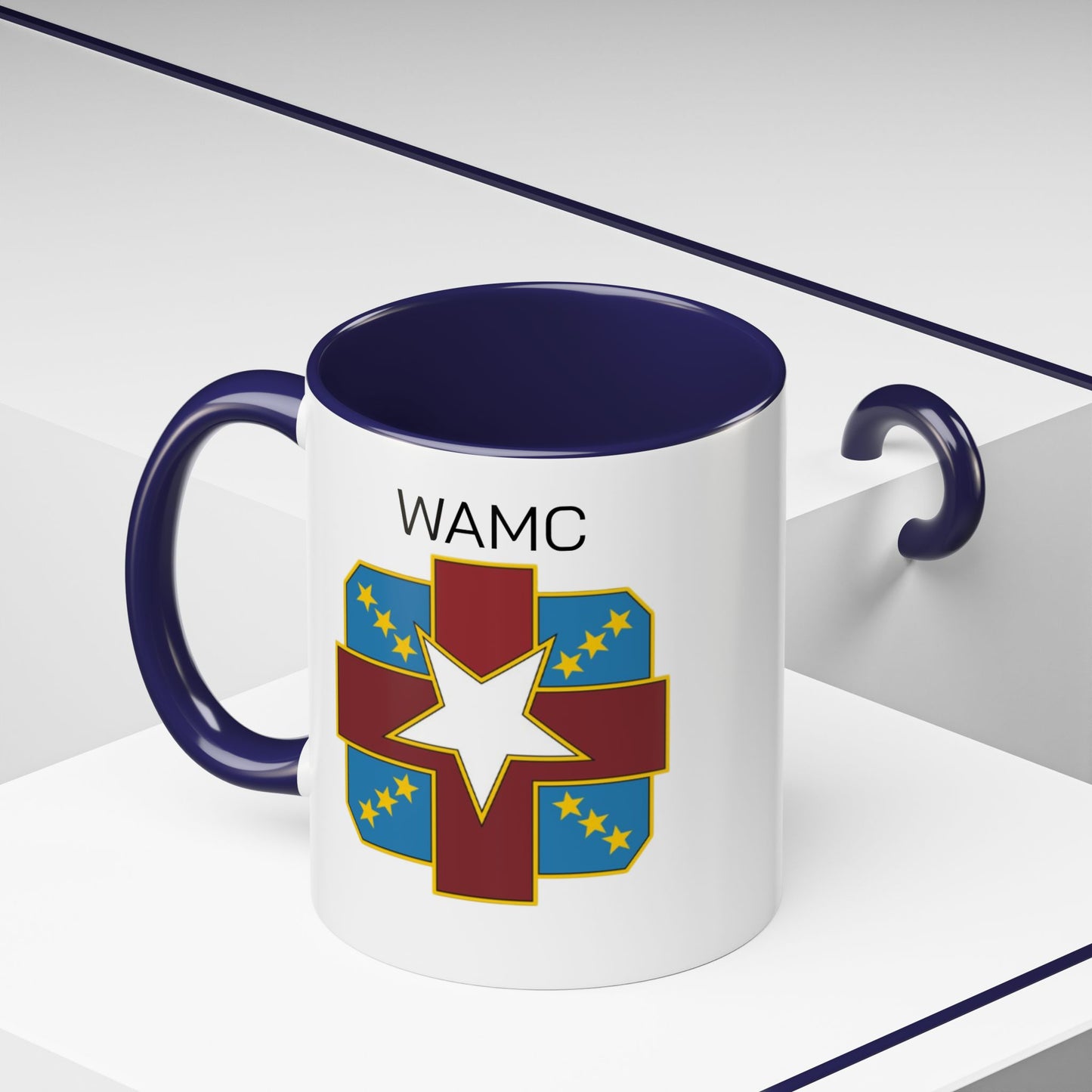 Womack, WAMC, Patriotic Accent Coffee Mug - Perfect for Veterans, Military Families, Heroic Moments, Unique Gifts, and Daily Inspiration