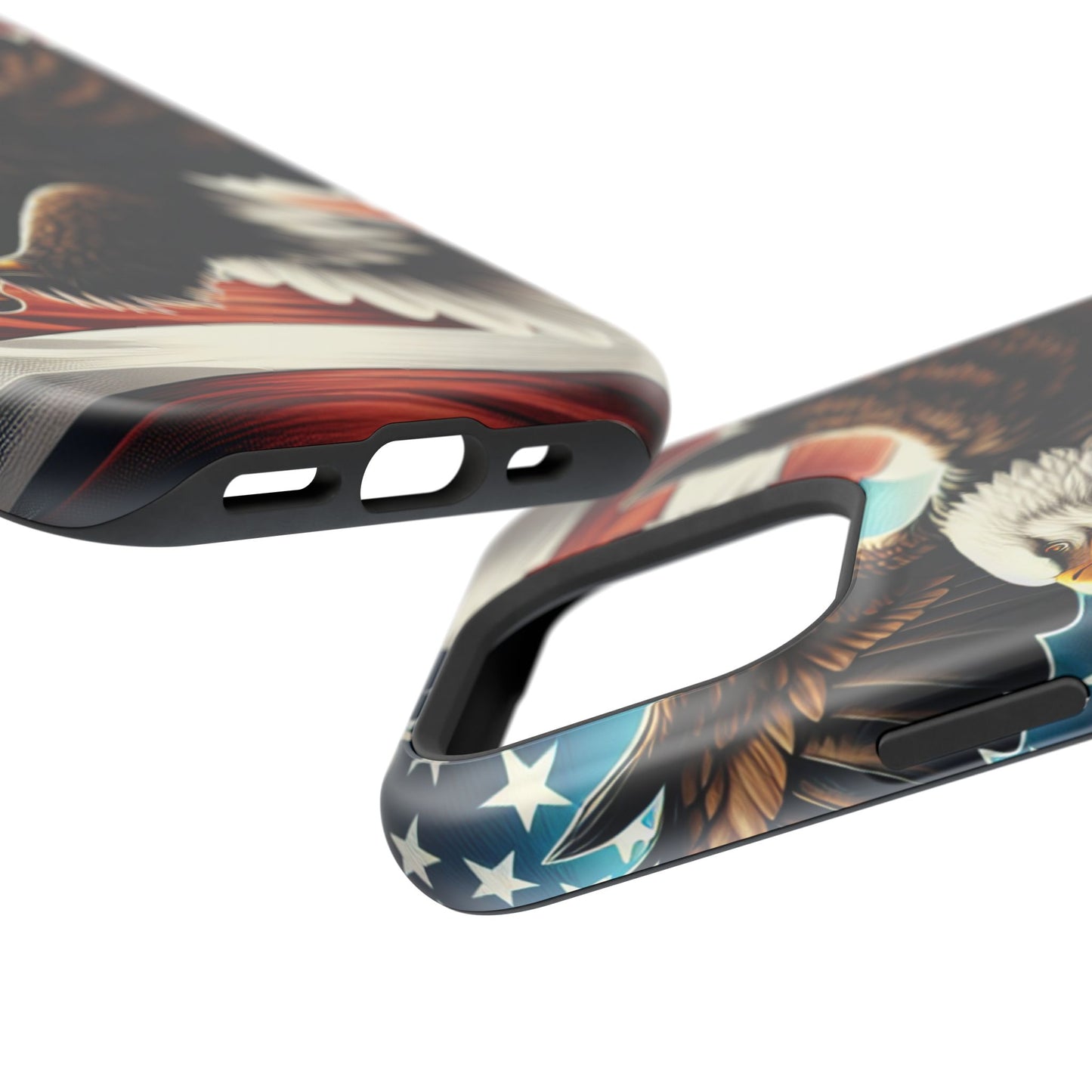 iPhone 13-16  Patriotic Eagle Magnetic Tough Cases, 4th of July