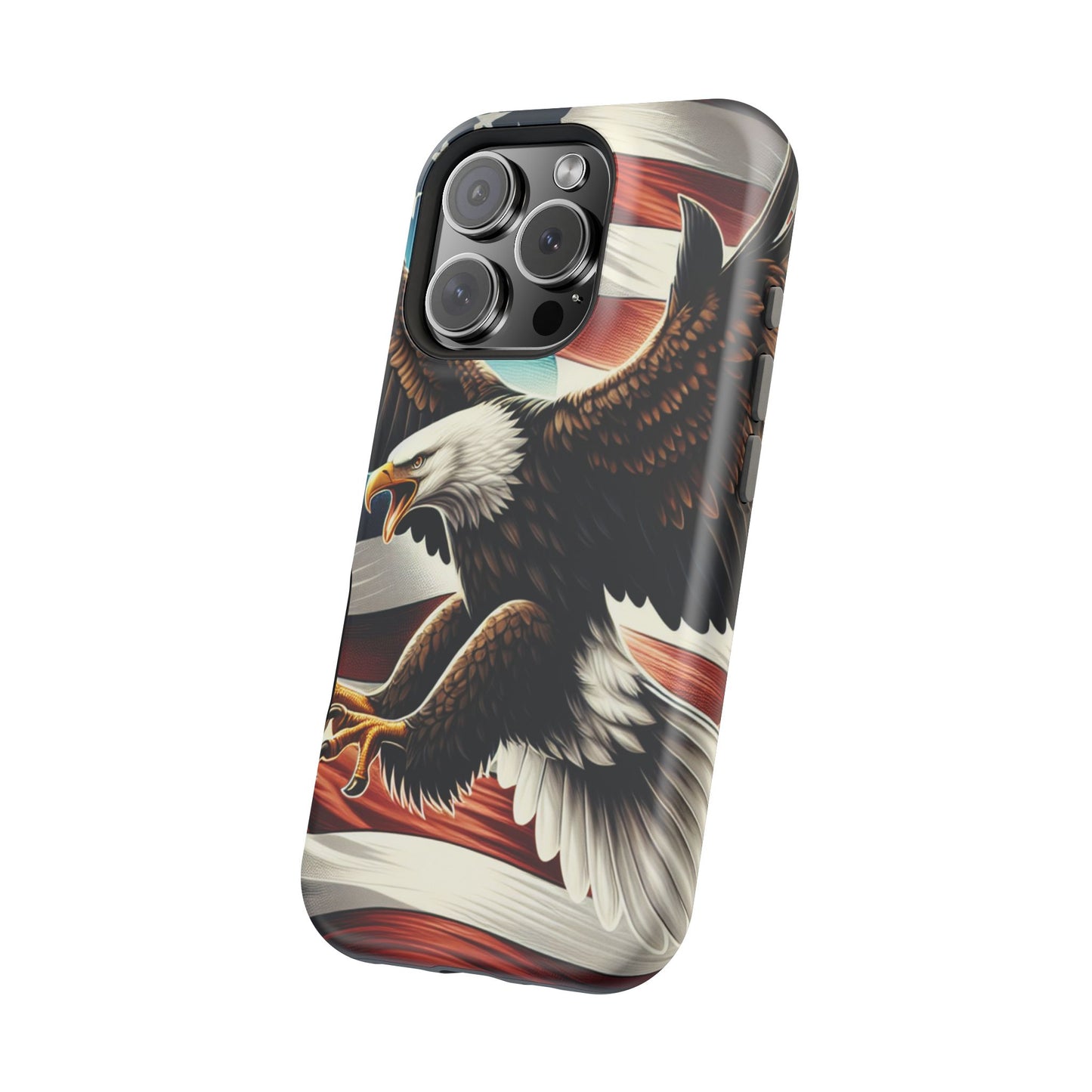 iPhone 13-16  Patriotic Eagle Magnetic Tough Cases, 4th of July