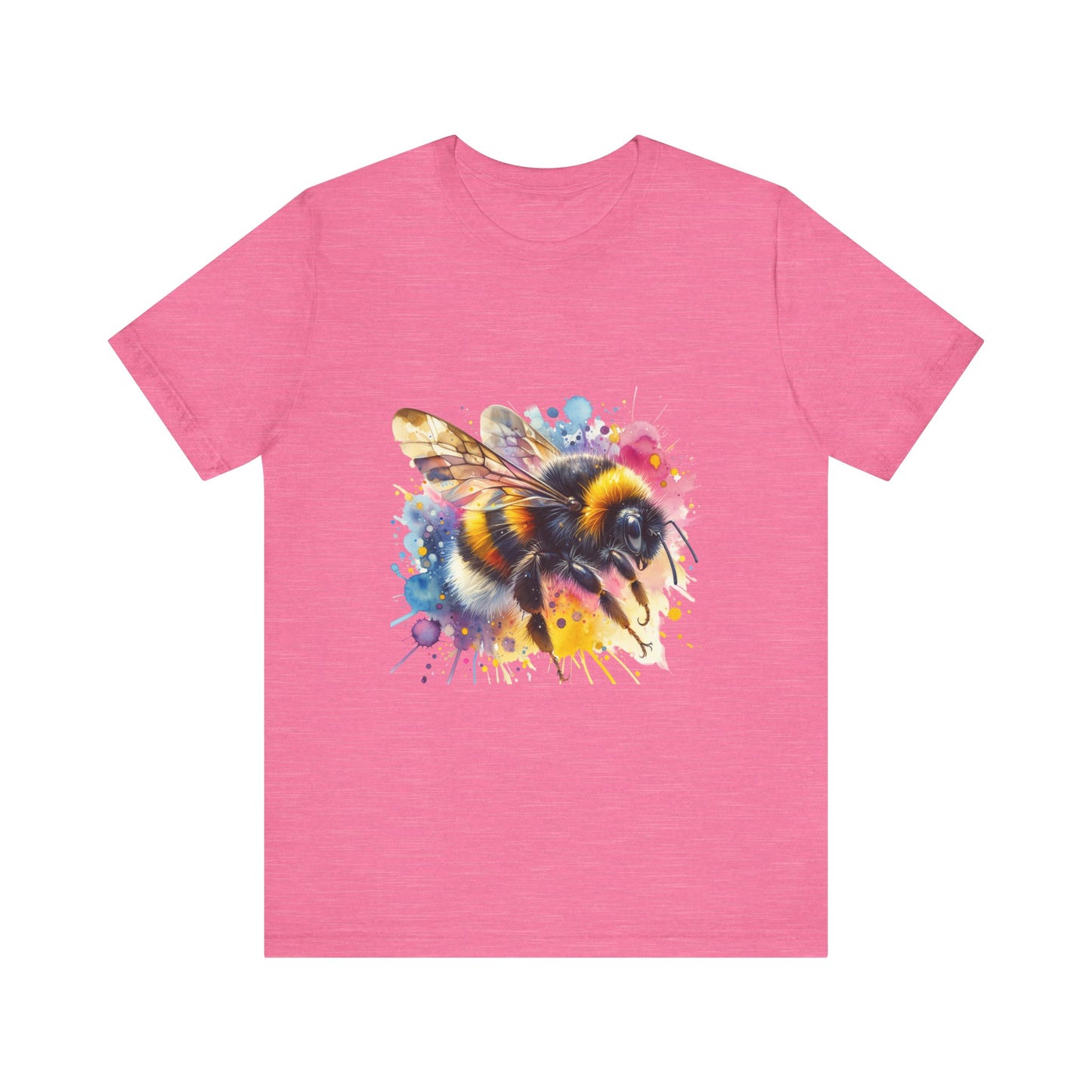 Bee Watercolor Unisex Tee | Nature Lover Gift, Summer Style, Eco-Friendly Fashion, Bee Conservation Awareness, Birthday Present