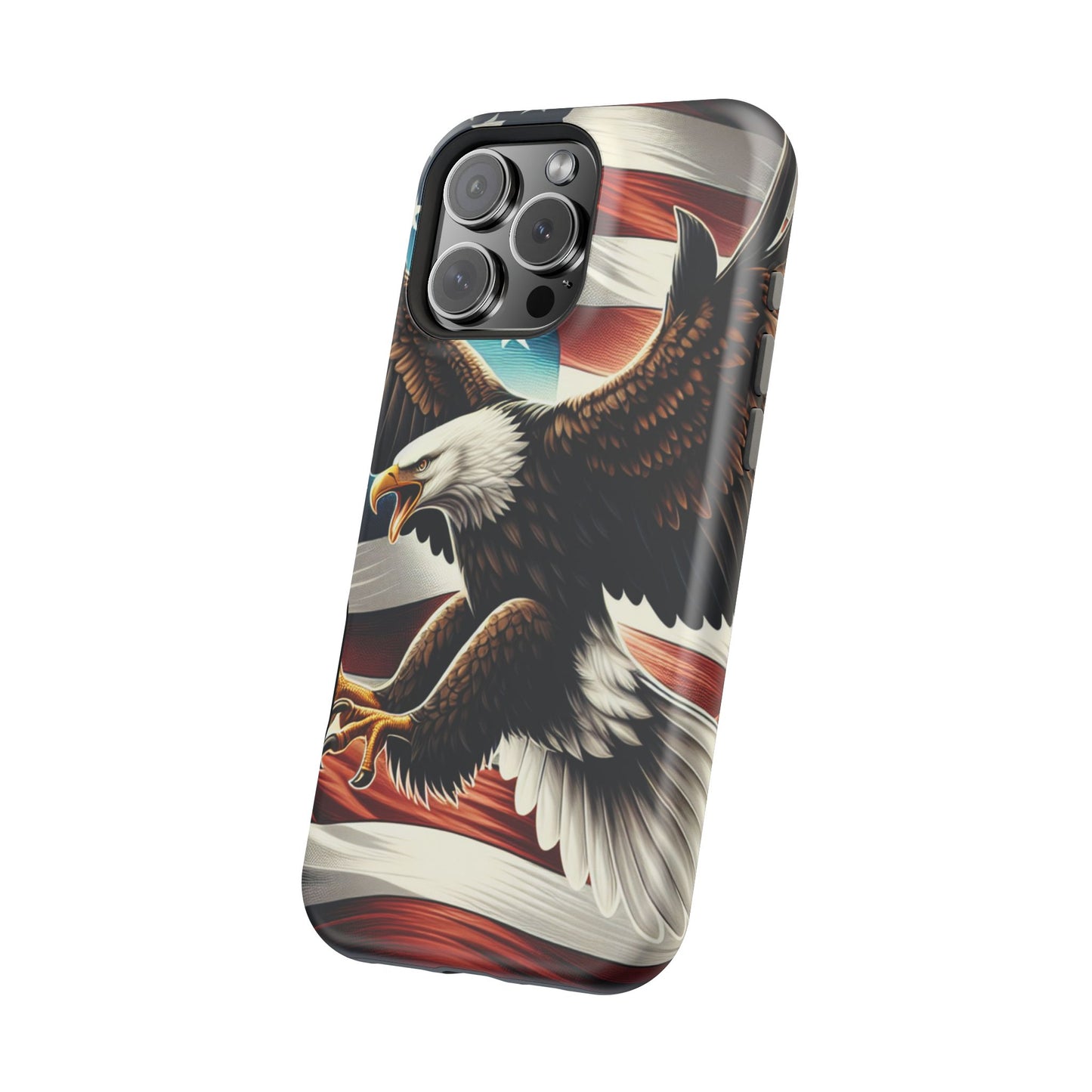 iPhone 13-16  Patriotic Eagle Magnetic Tough Cases, 4th of July