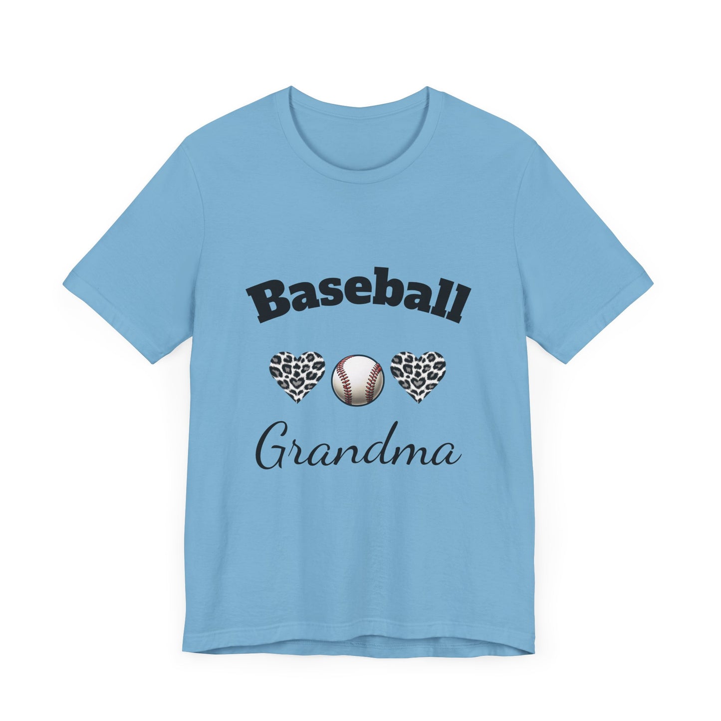 Grandma Baseball Tee with Personalized Name and Jersey Number on the back