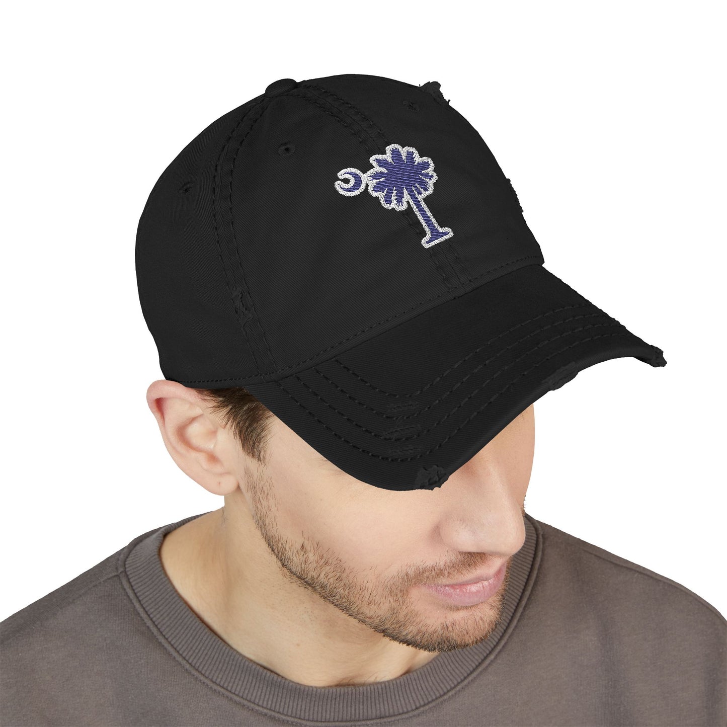 South Carolina Distressed Dad Hat (Embroidery)
