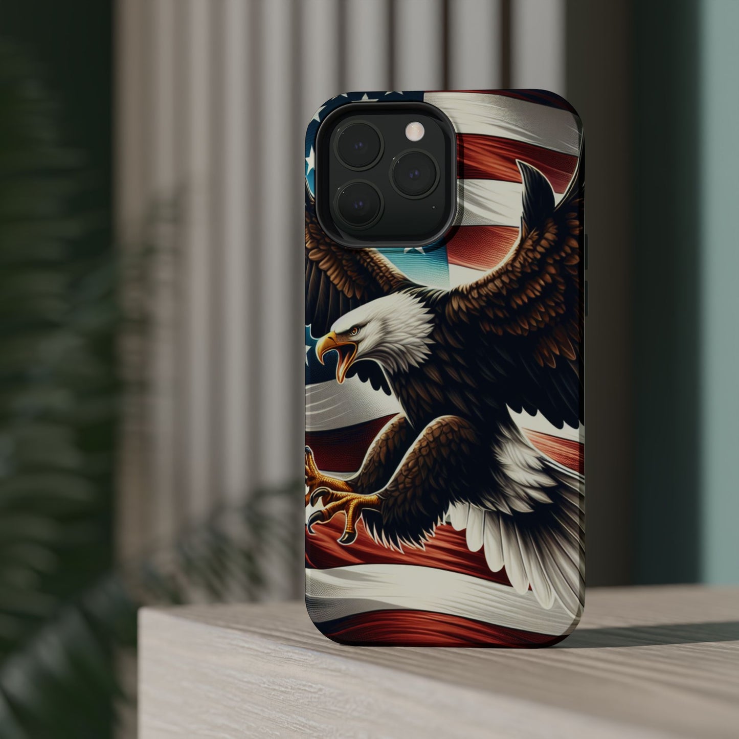 iPhone 13-16  Patriotic Eagle Magnetic Tough Cases, 4th of July