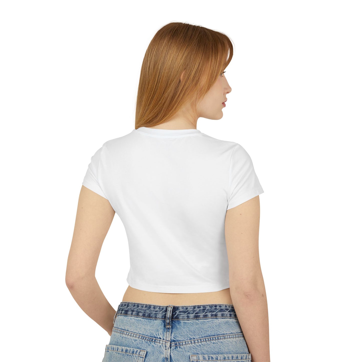 Cherry Bow Women's Baby Tee - Cute Casual Top, Summer Shirt, Gift for Friends, Retro Style, Floral Vibes