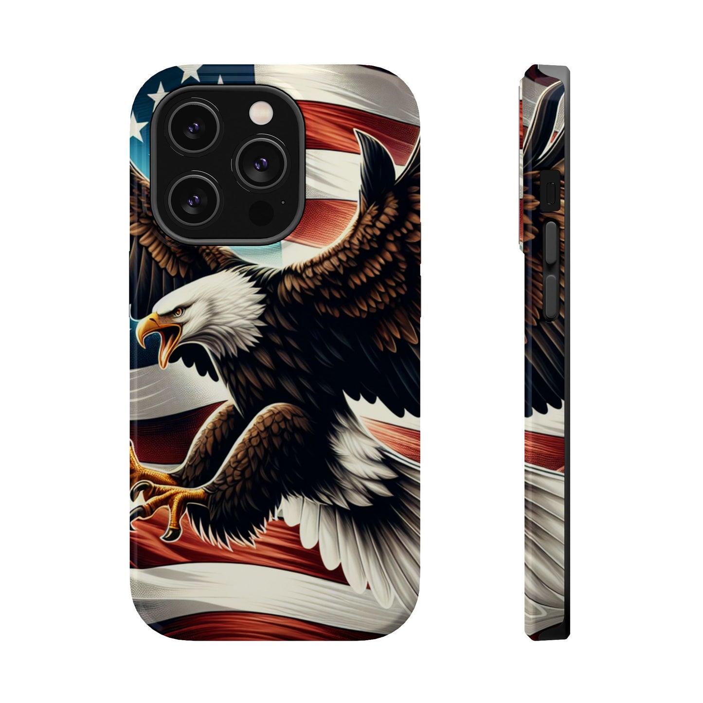 iPhone 13-16  Patriotic Eagle Magnetic Tough Cases, 4th of July