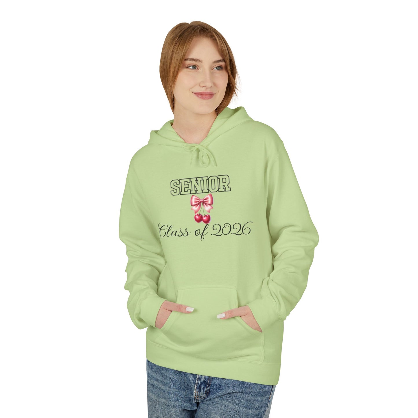 Sleek Senior Class of 2026 Hoodie, Graduation Gift, College Bound Apparel, Unisex Fleece Sweatshirt, Cozy Campus Wear