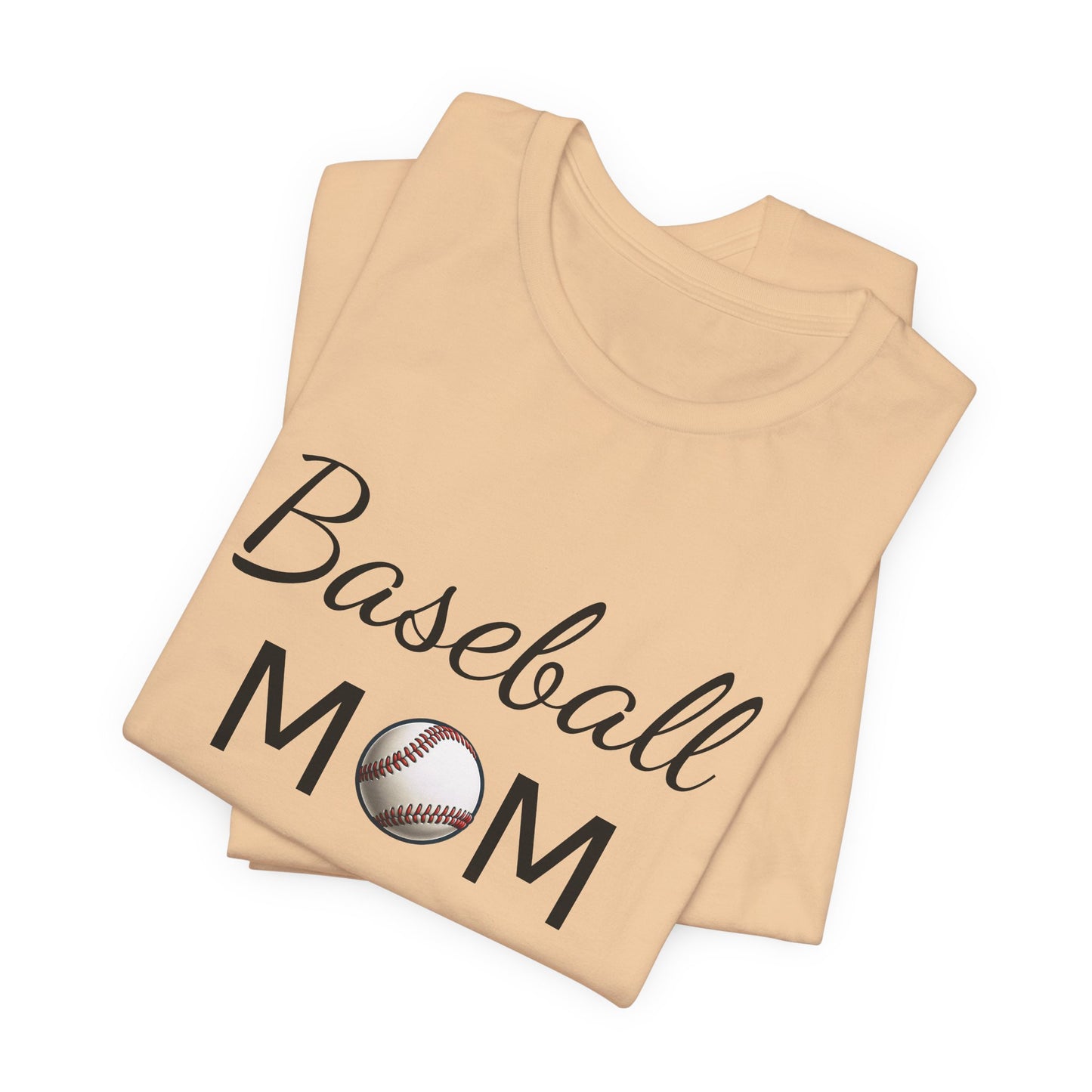 Mom Baseball Tee with Personalized Name and Jersey Number on the back