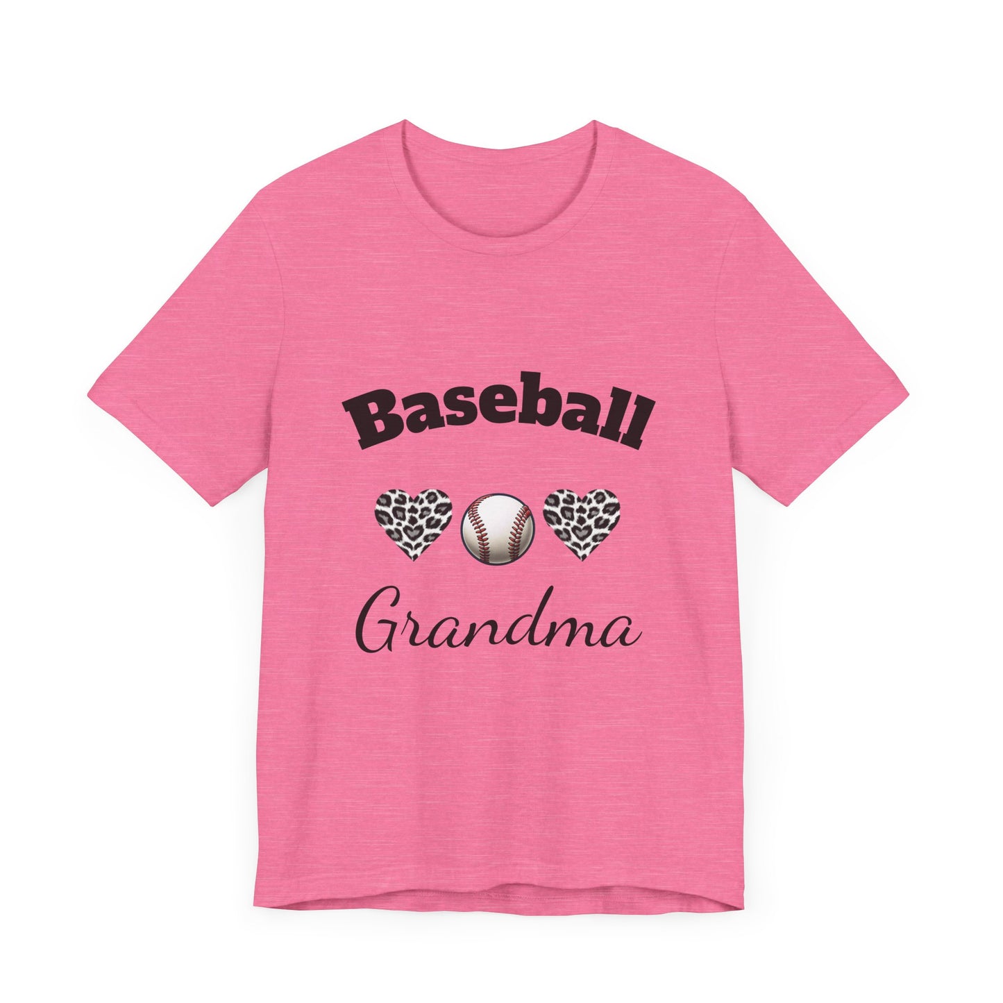 Grandma Baseball Tee with Personalized Name and Jersey Number on the back