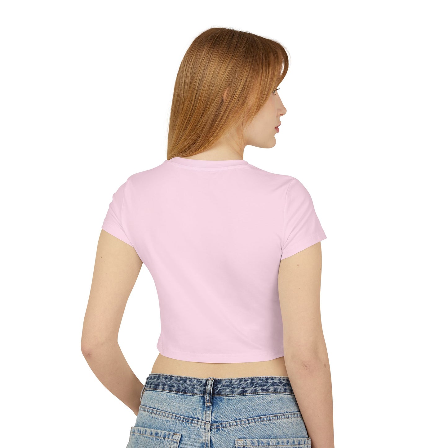 Cherry Bow Women's Baby Tee - Cute Casual Top, Summer Shirt, Gift for Friends, Retro Style, Floral Vibes