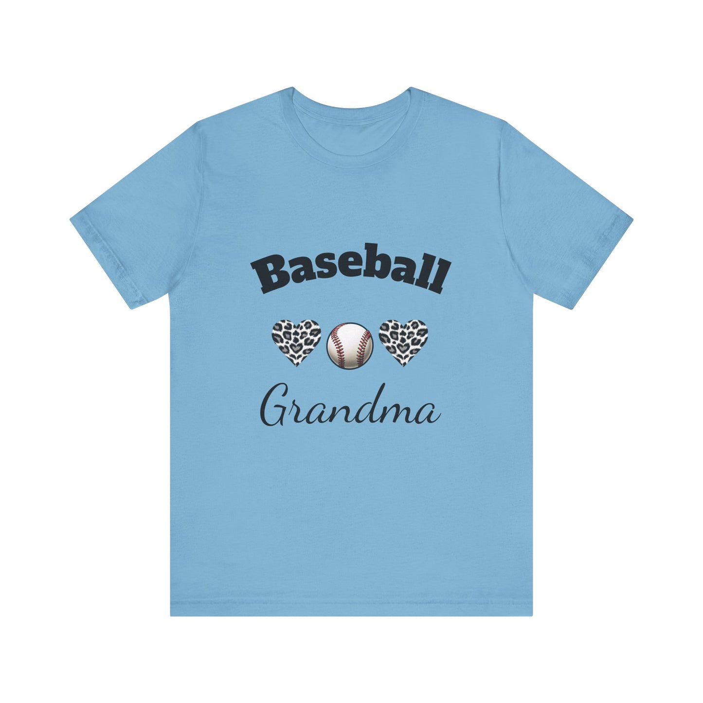 Grandma Baseball Tee with Personalized Name and Jersey Number on the back