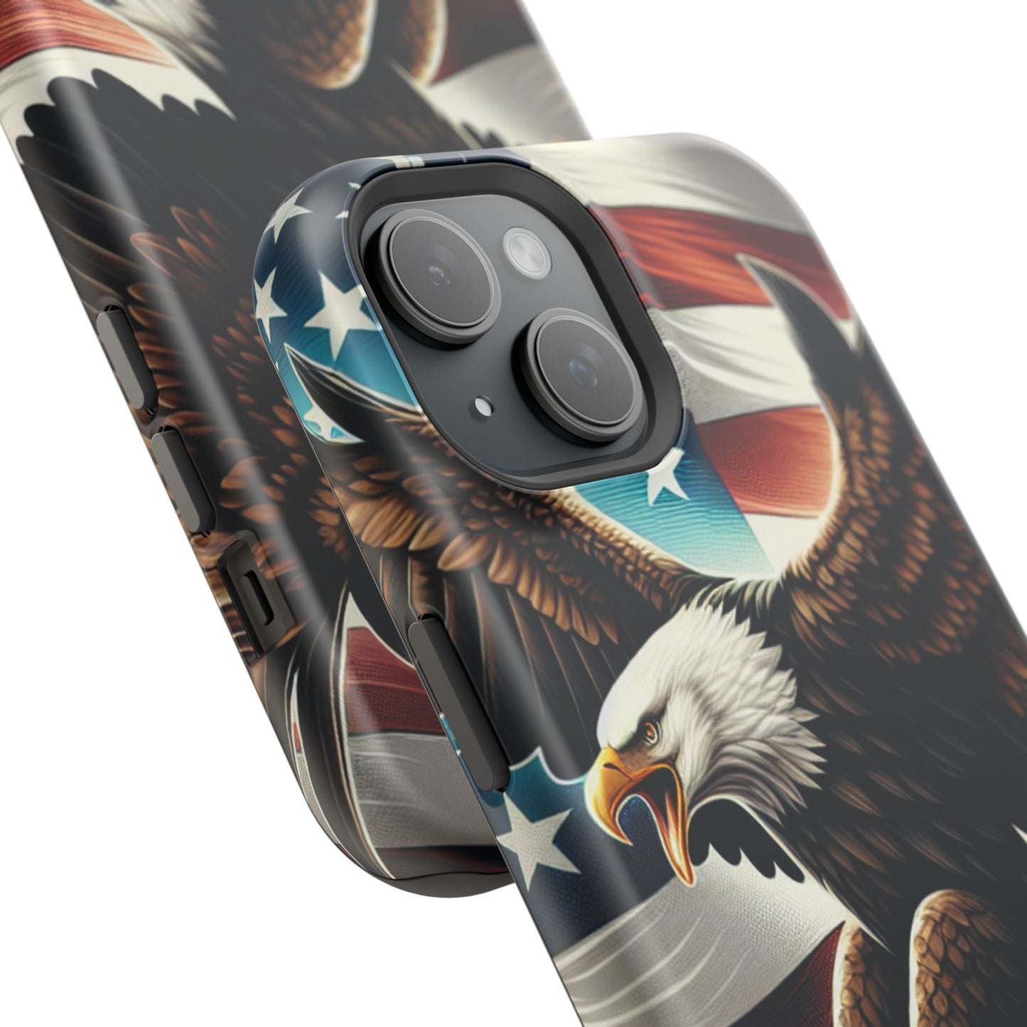 iPhone 13-16  Patriotic Eagle Magnetic Tough Cases, 4th of July