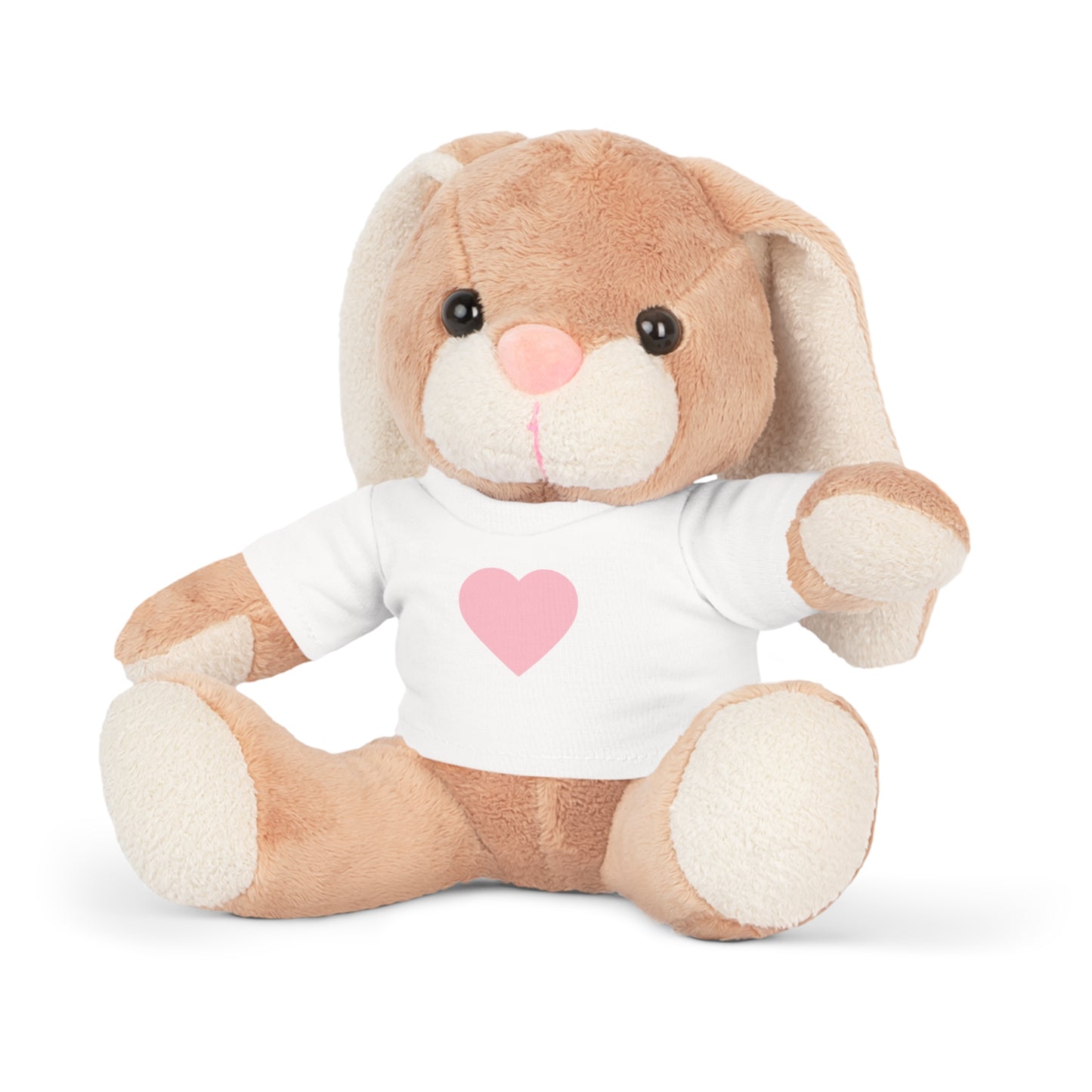 Adorable Heart-Purple Plush Toy with Custom T-Shirt, Cute Gift for Kids, Baby Shower, Birthday, Valentine's Day, Nursery Décor