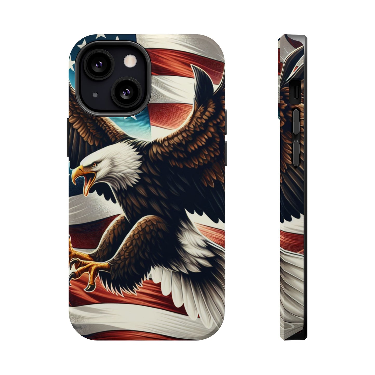 iPhone 13-16  Patriotic Eagle Magnetic Tough Cases, 4th of July