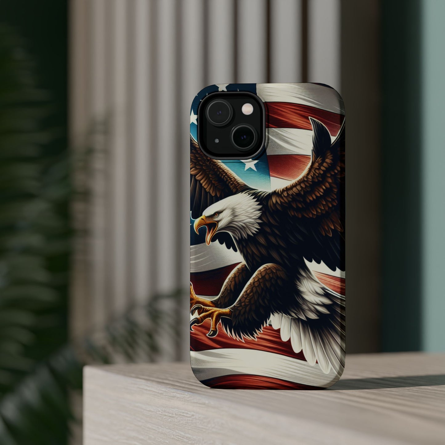 iPhone 13-16  Patriotic Eagle Magnetic Tough Cases, 4th of July