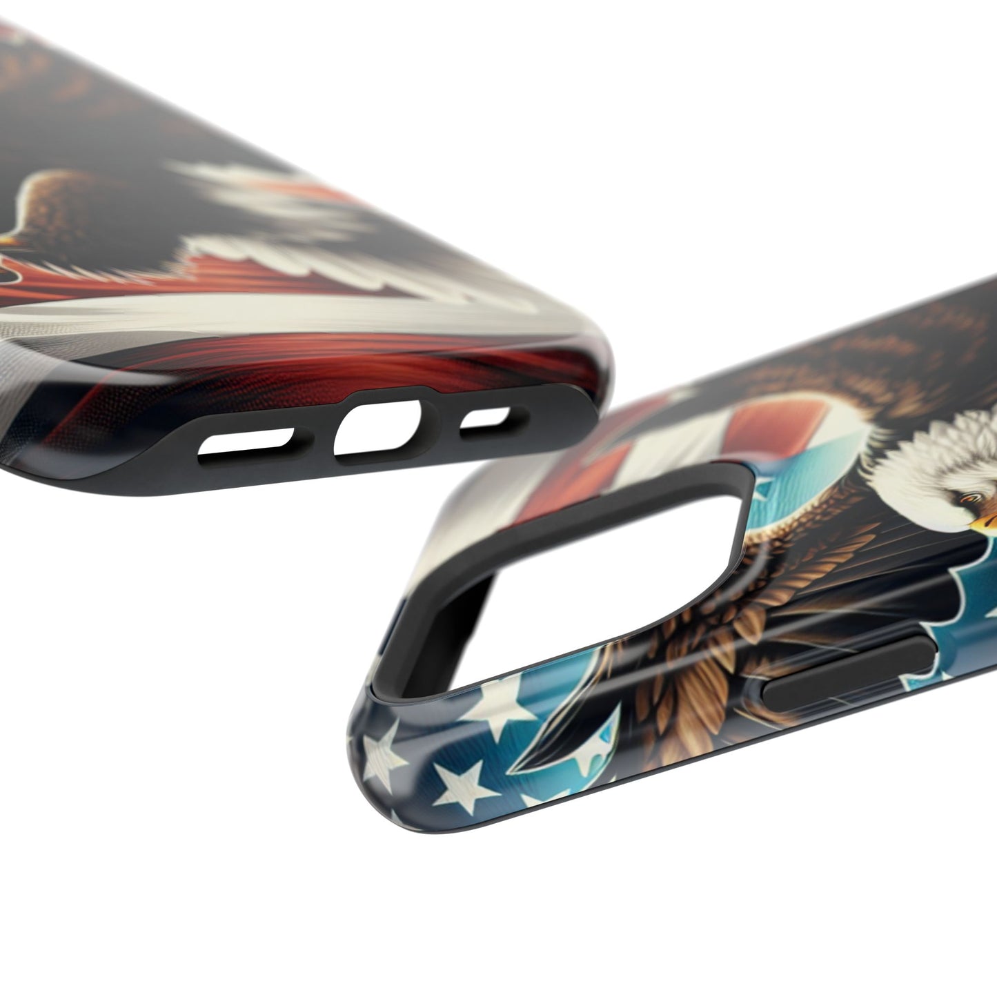 iPhone 13-16  Patriotic Eagle Magnetic Tough Cases, 4th of July