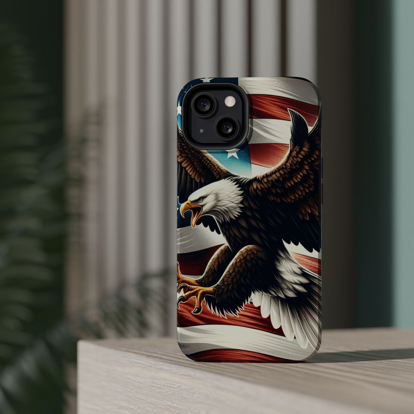 iPhone 13-16  Patriotic Eagle Magnetic Tough Cases, 4th of July