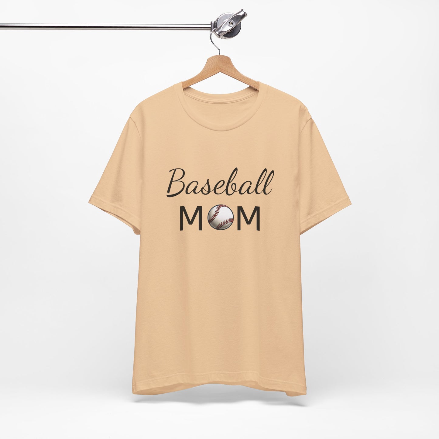 Mom Baseball Tee with Personalized Name and Jersey Number on the back