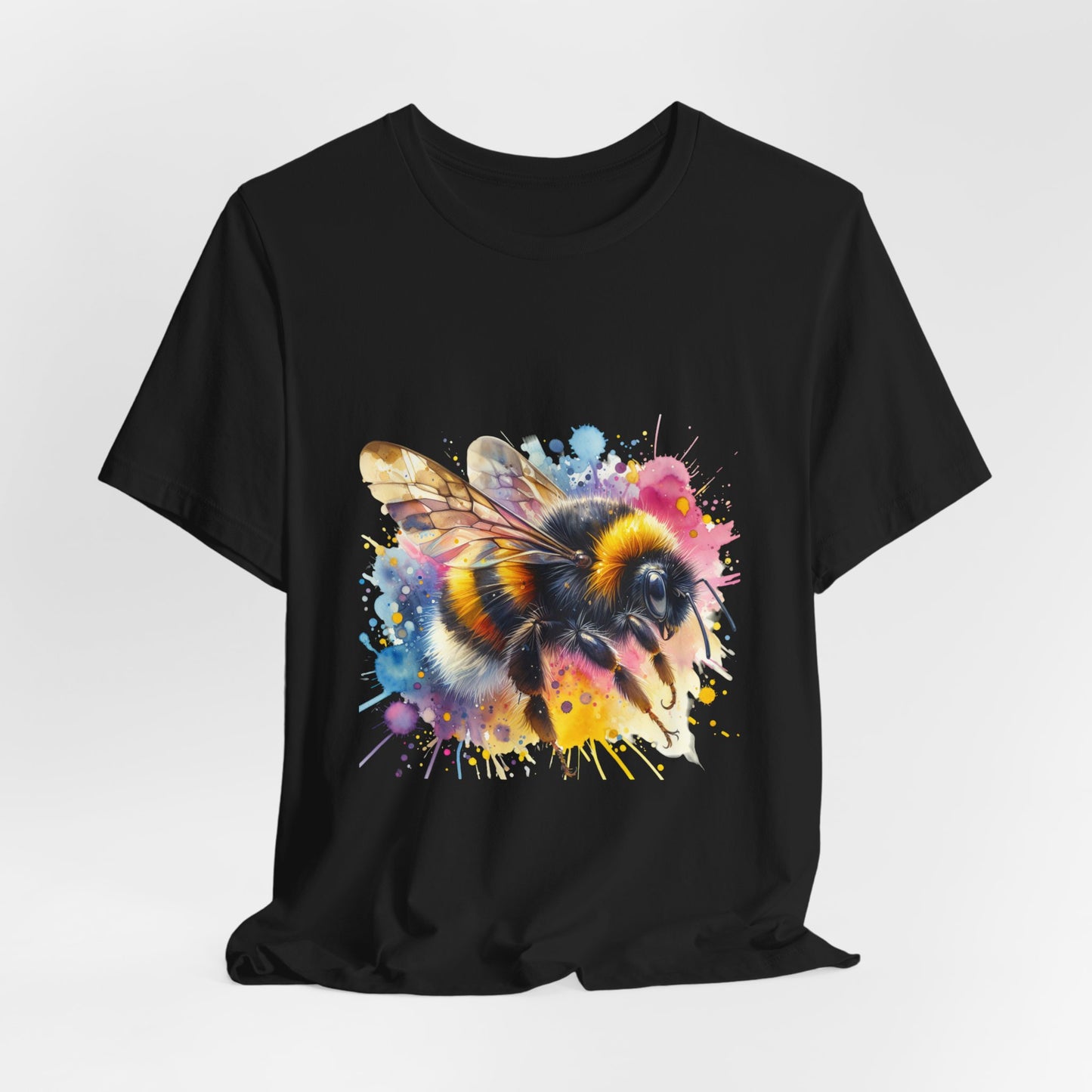 Bee Watercolor Unisex Tee | Nature Lover Gift, Summer Style, Eco-Friendly Fashion, Bee Conservation Awareness, Birthday Present