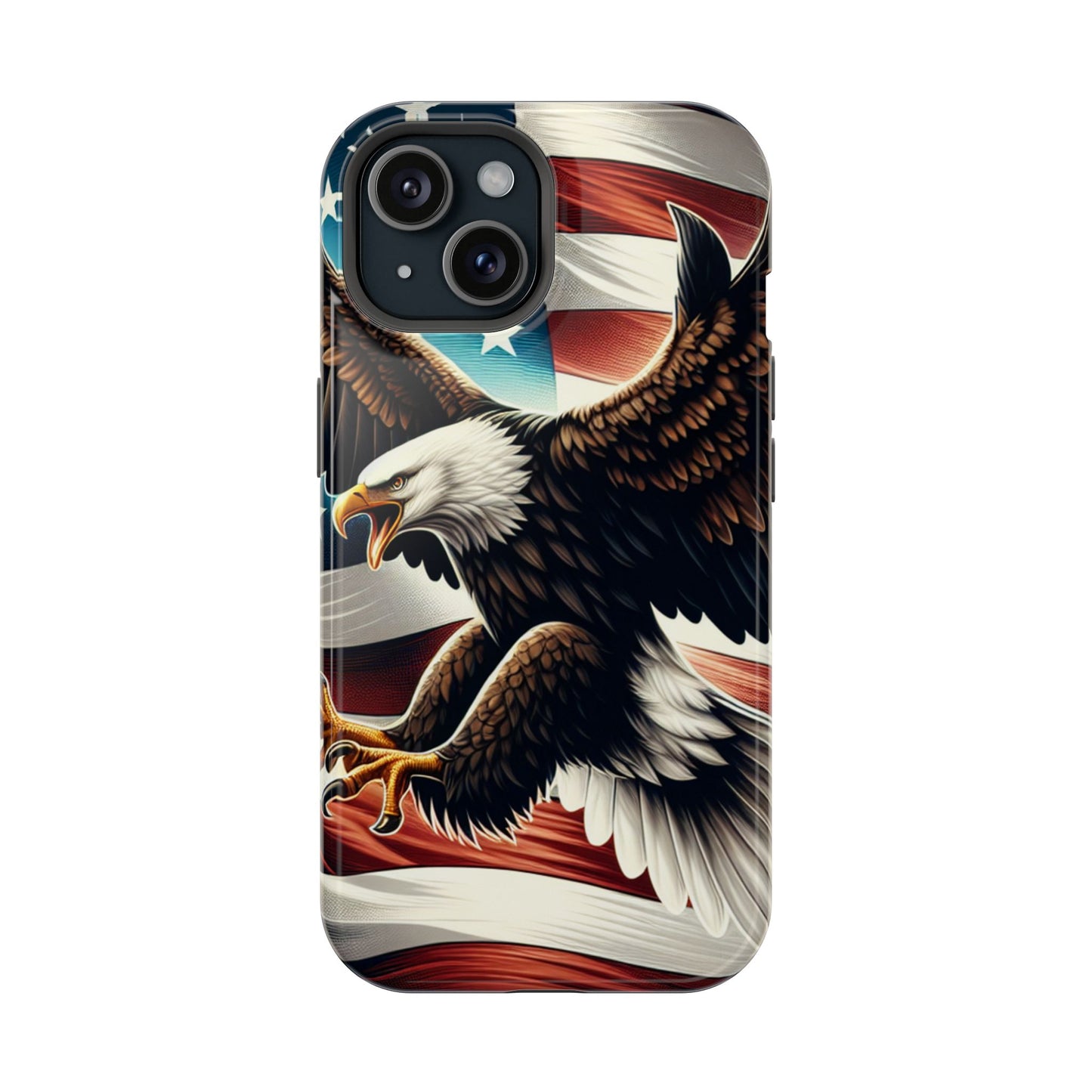iPhone 13-16  Patriotic Eagle Magnetic Tough Cases, 4th of July