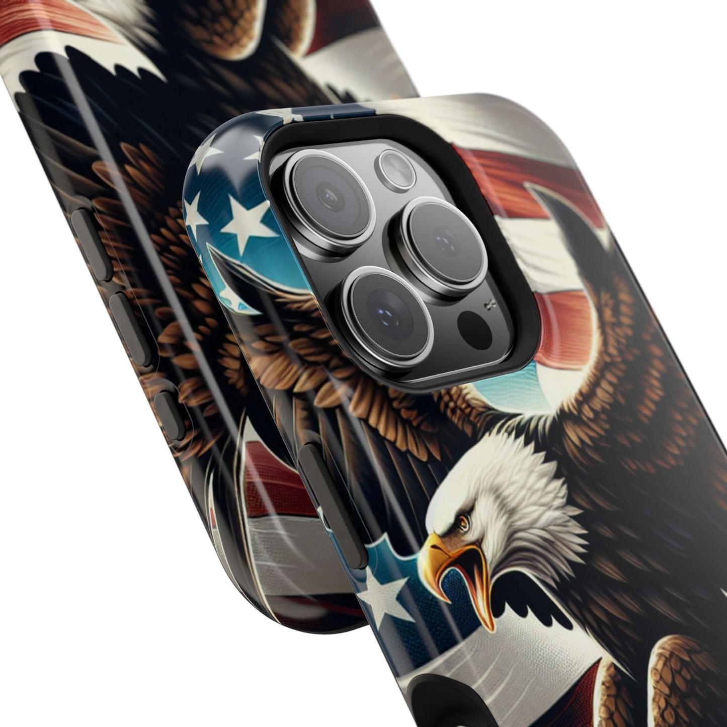iPhone 13-16  Patriotic Eagle Magnetic Tough Cases, 4th of July