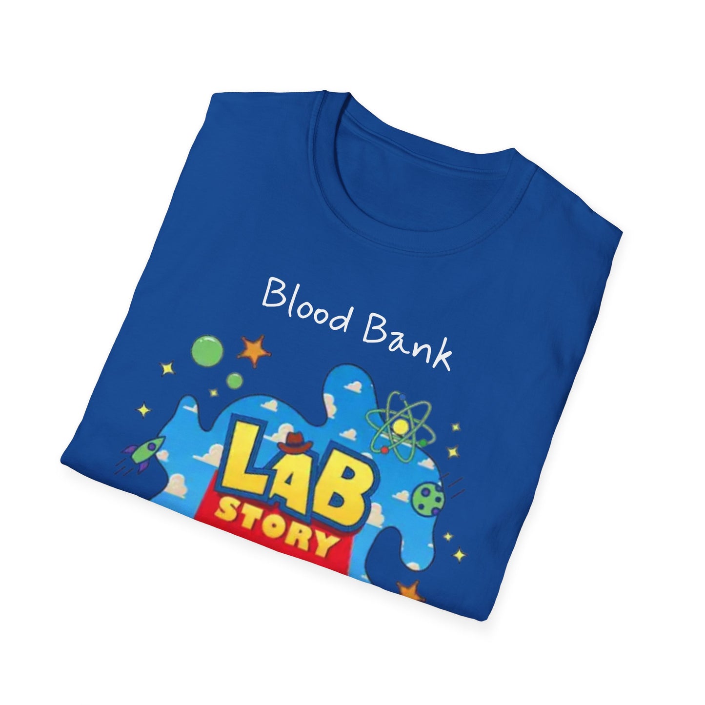 Lab Story Blood Bank 2026 T-Shirt | science graphic, playful lab design