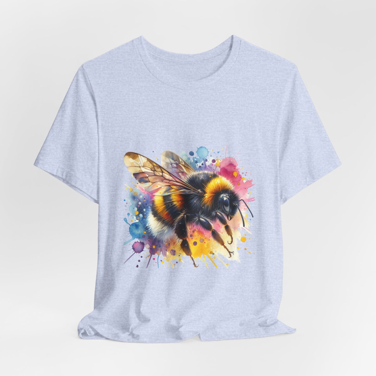 Bee Watercolor Unisex Tee | Nature Lover Gift, Summer Style, Eco-Friendly Fashion, Bee Conservation Awareness, Birthday Present