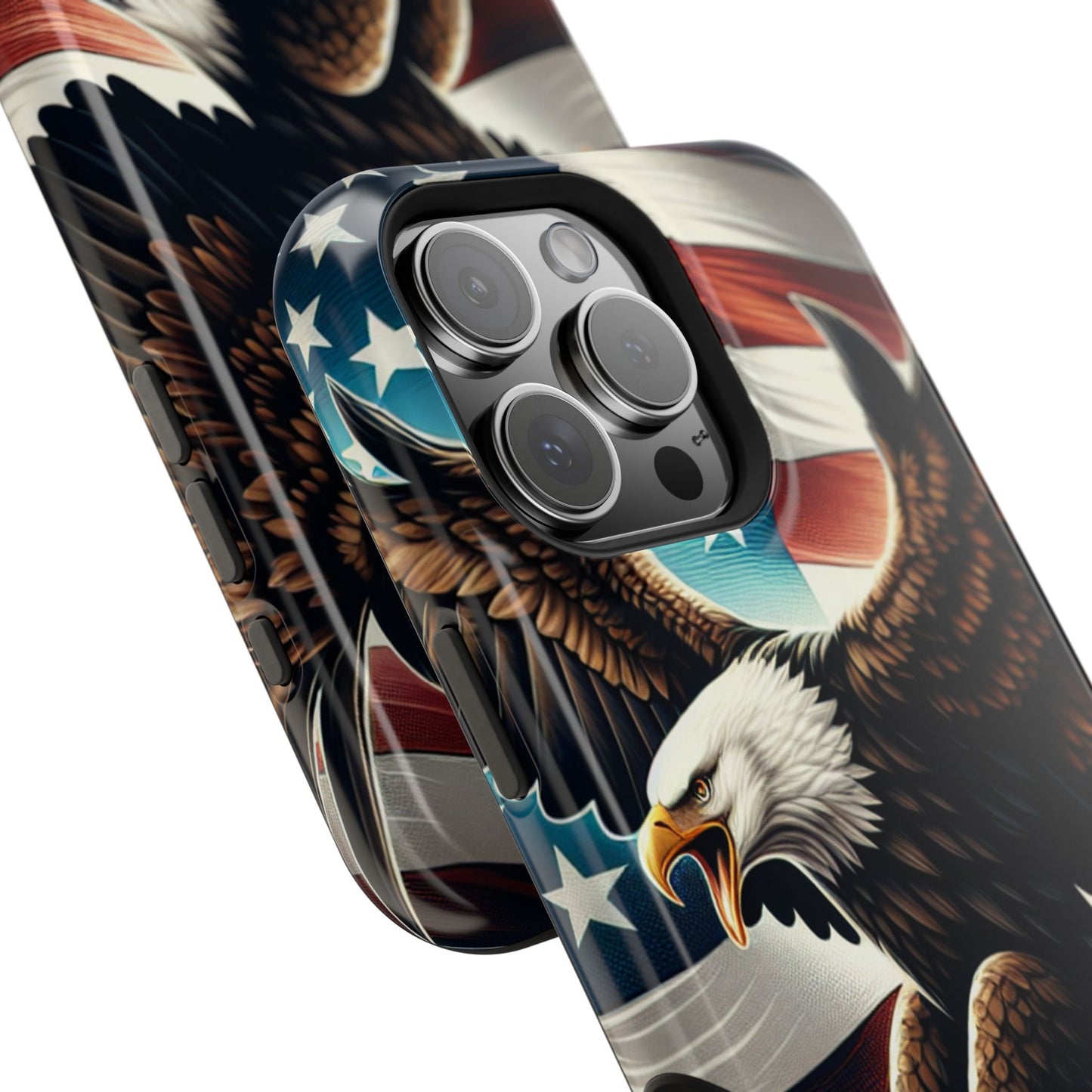 iPhone 13-16  Patriotic Eagle Magnetic Tough Cases, 4th of July