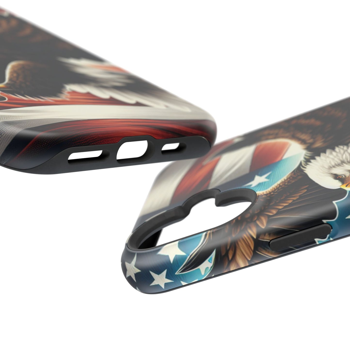 iPhone 13-16  Patriotic Eagle Magnetic Tough Cases, 4th of July