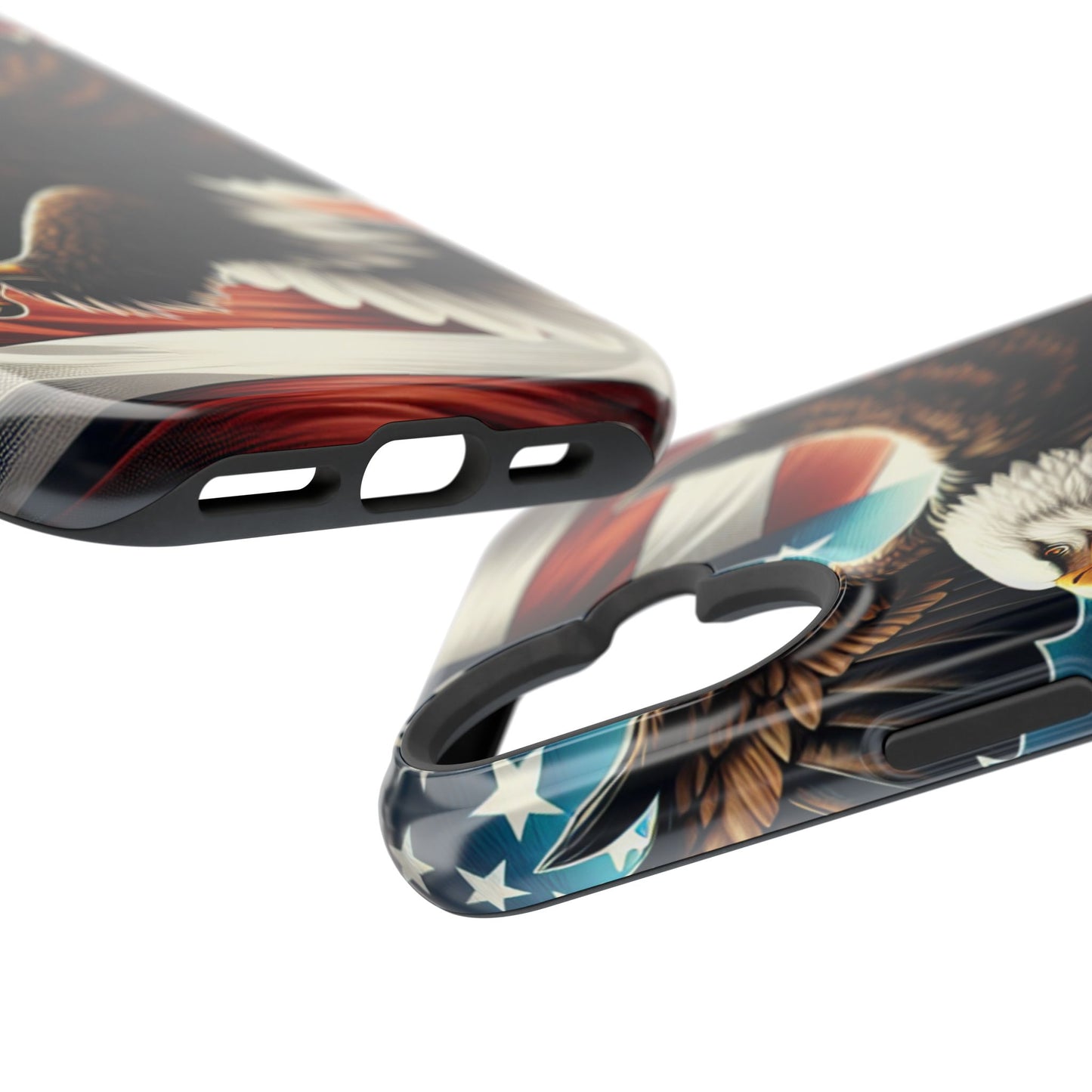 iPhone 13-16  Patriotic Eagle Magnetic Tough Cases, 4th of July