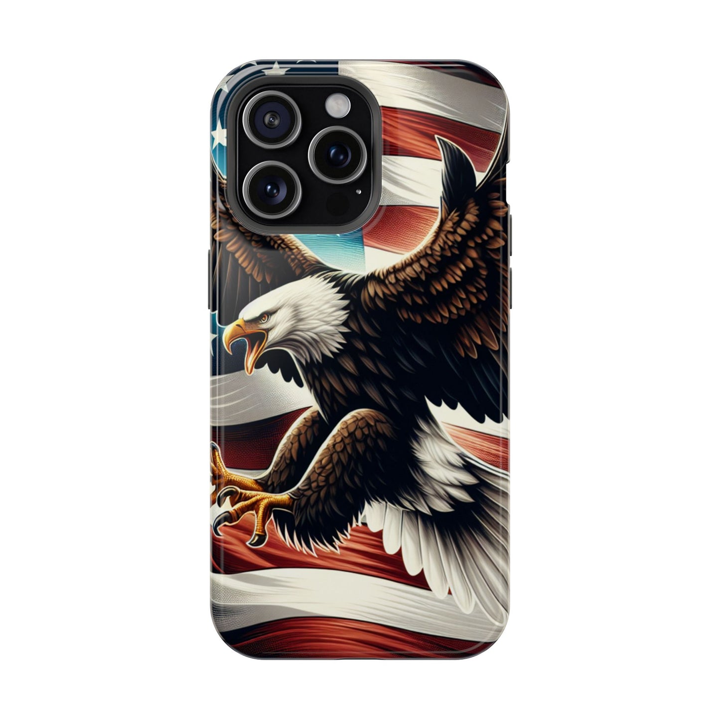 iPhone 13-16  Patriotic Eagle Magnetic Tough Cases, 4th of July