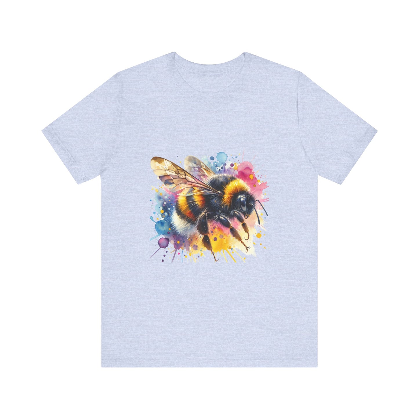 Bee Watercolor Unisex Tee | Nature Lover Gift, Summer Style, Eco-Friendly Fashion, Bee Conservation Awareness, Birthday Present
