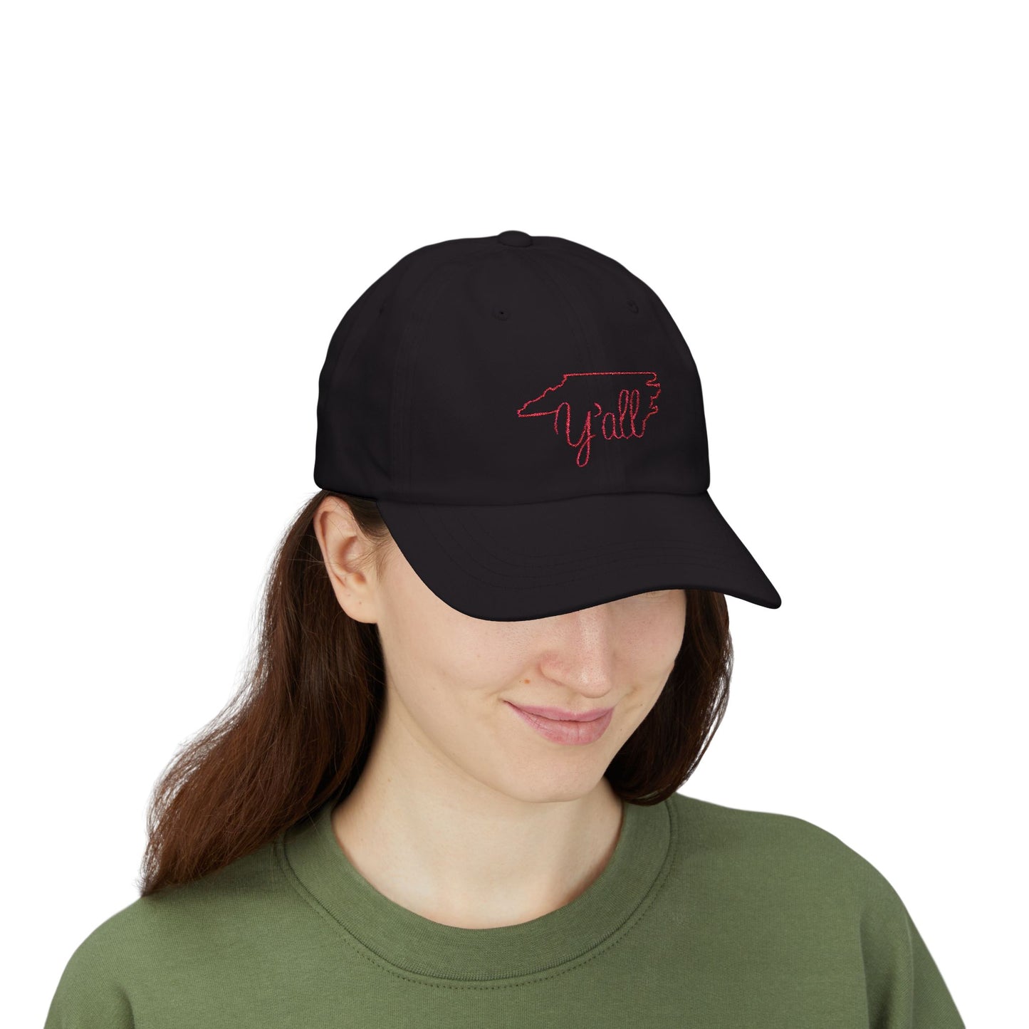 Embroidered North Carolina Y'all Classic Dad Cap