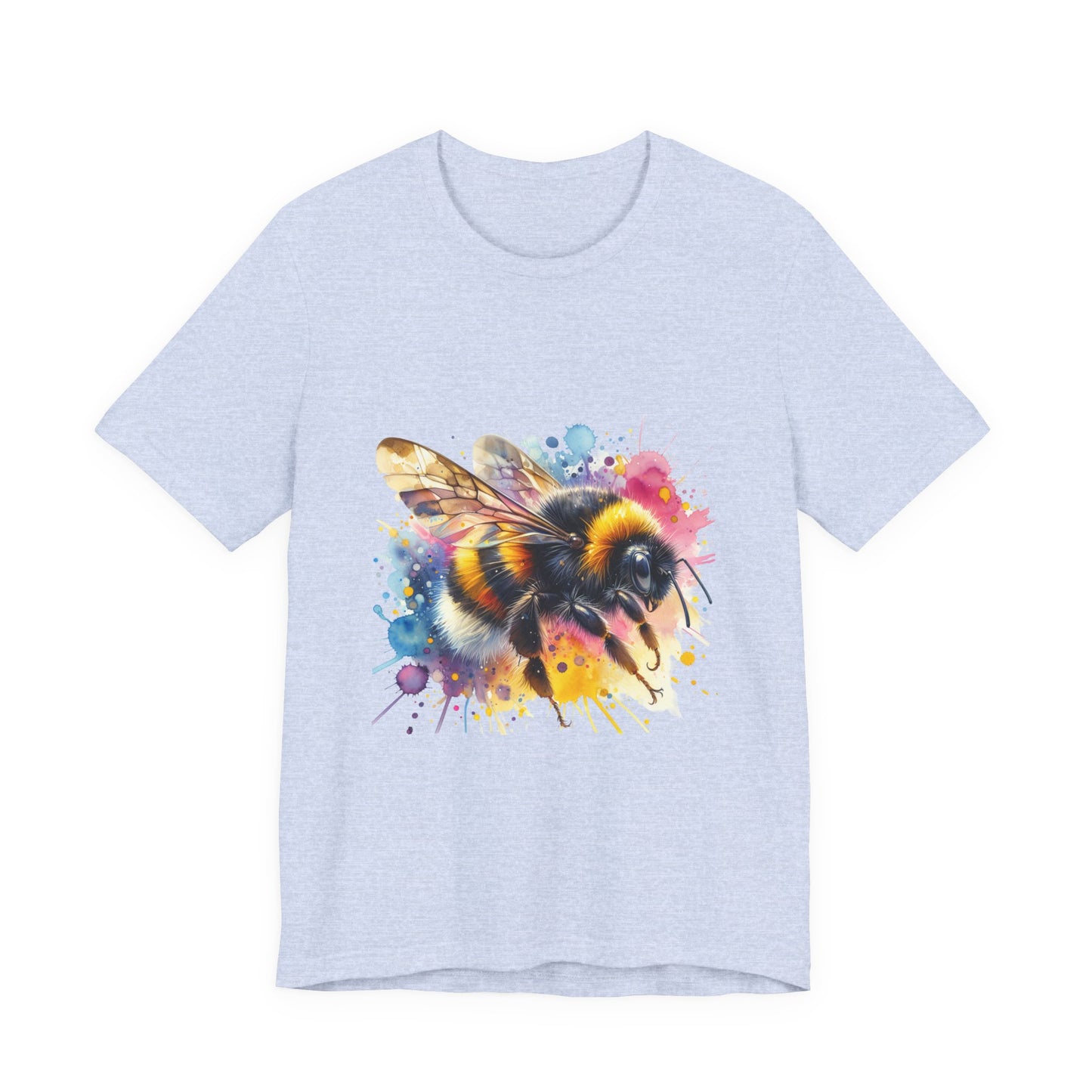 Bee Watercolor Unisex Tee | Nature Lover Gift, Summer Style, Eco-Friendly Fashion, Bee Conservation Awareness, Birthday Present