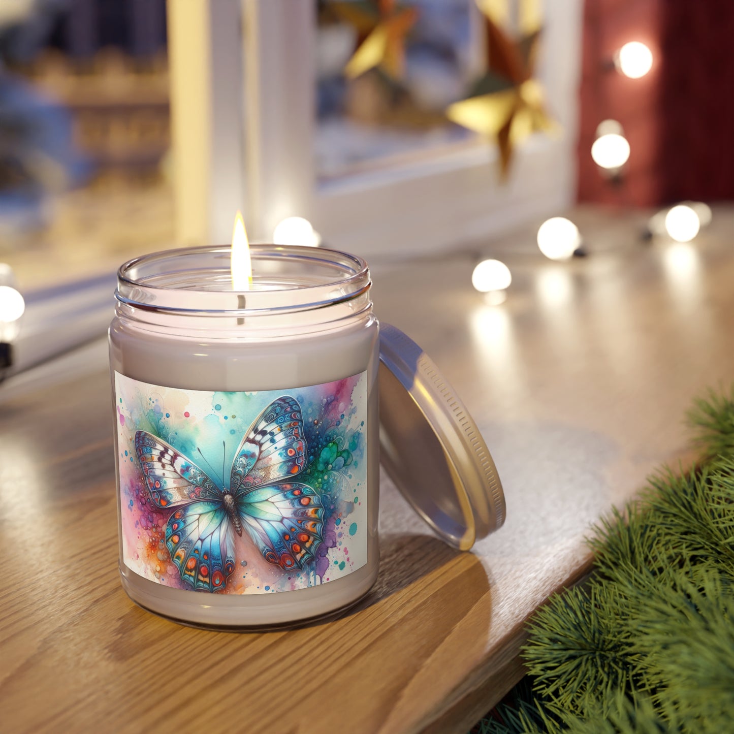 Butterfly Bliss Scented Candle | 9oz | Relaxing Aromatherapy Gift | Home Decor | Self-Care | Birthday Present | Nature Lover