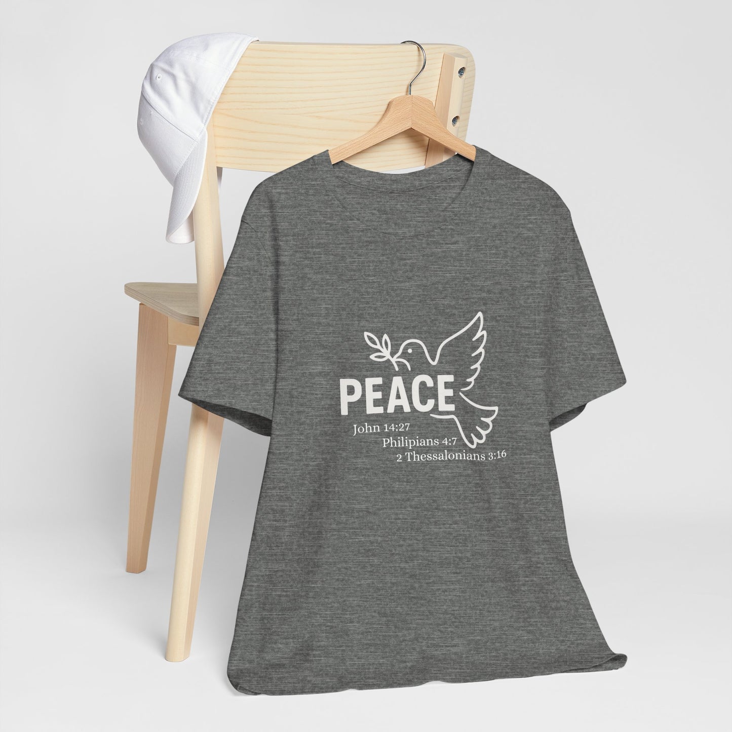 Peace Dove Unisex Tee - Casual Outfit, Gift for Peace Lovers, Earth Day, Minimalist Style, Inspirational Shirts