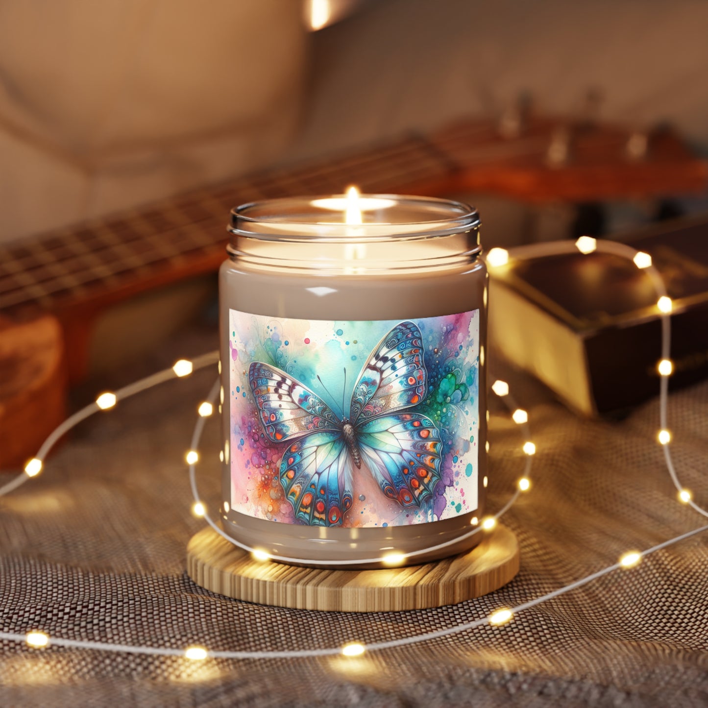 Butterfly Bliss Scented Candle | 9oz | Relaxing Aromatherapy Gift | Home Decor | Self-Care | Birthday Present | Nature Lover