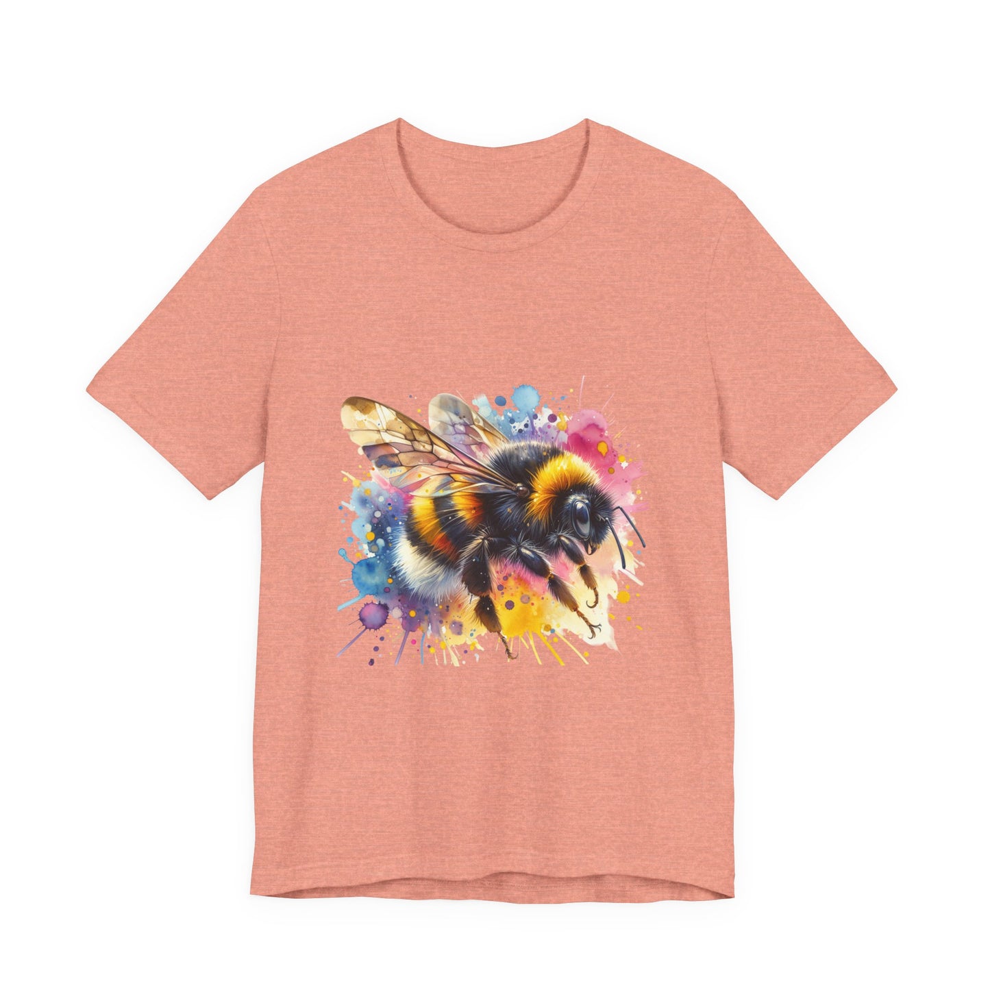 Bee Watercolor Unisex Tee | Nature Lover Gift, Summer Style, Eco-Friendly Fashion, Bee Conservation Awareness, Birthday Present