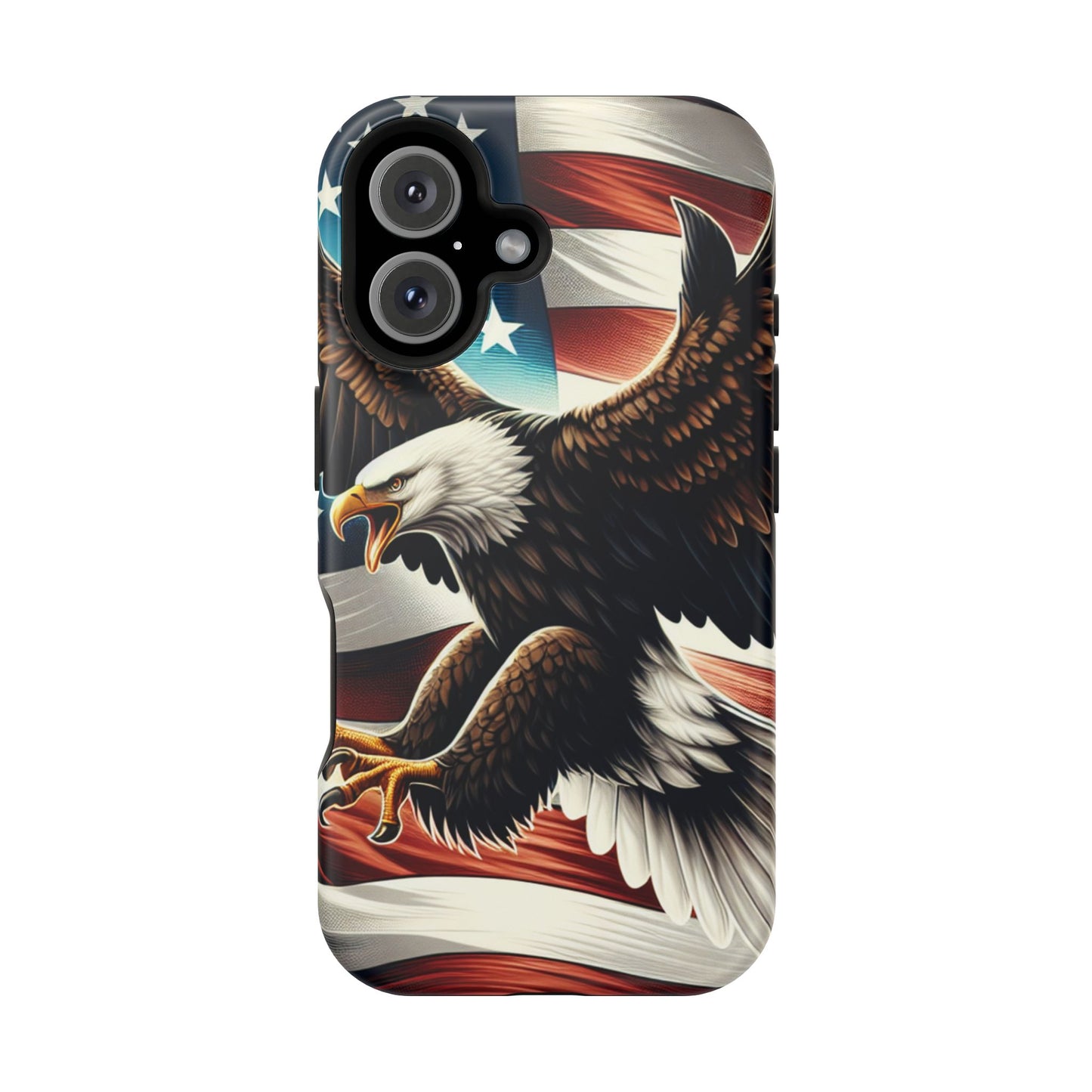 iPhone 13-16  Patriotic Eagle Magnetic Tough Cases, 4th of July