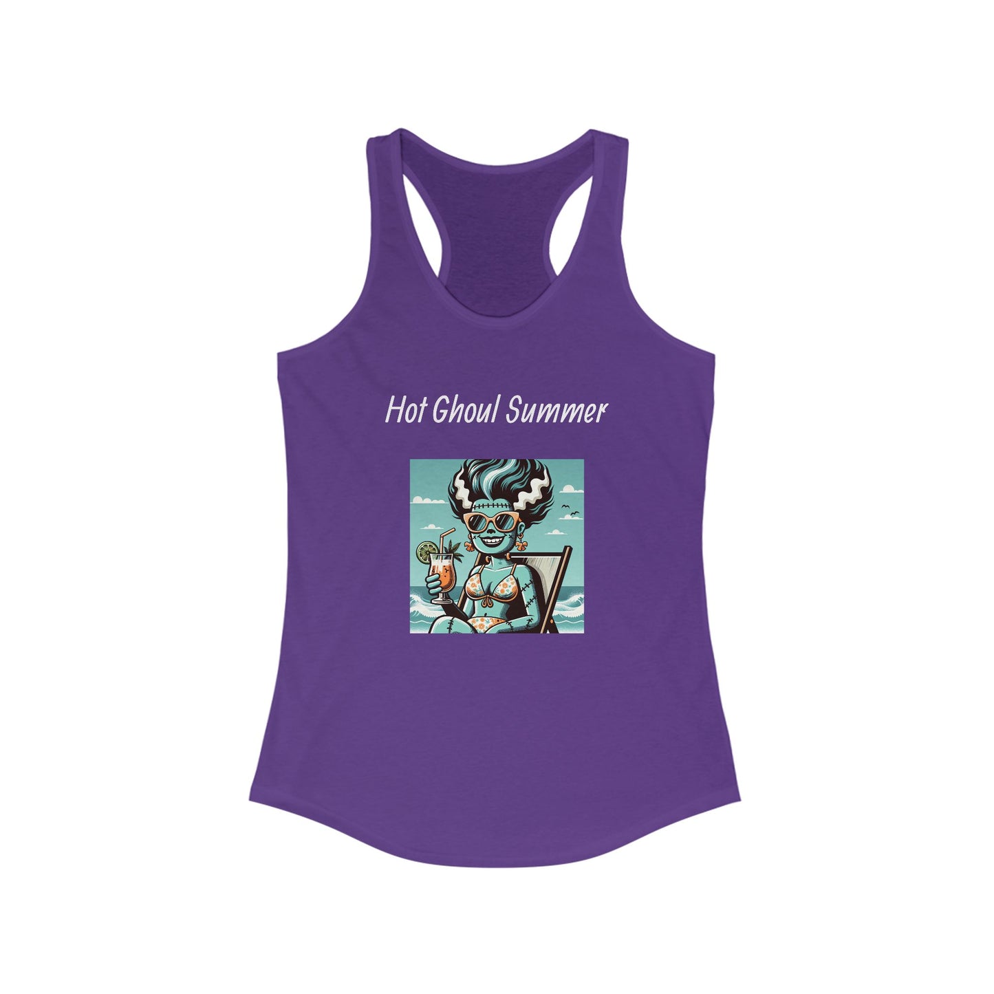 Cute Summerween Hot Ghoul Cotton Blend T-shirt, Summer Halloween