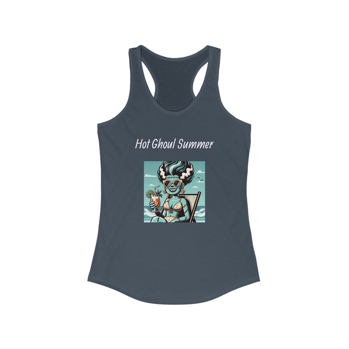 Cute Summerween Hot Ghoul Cotton Blend T-shirt, Summer Halloween