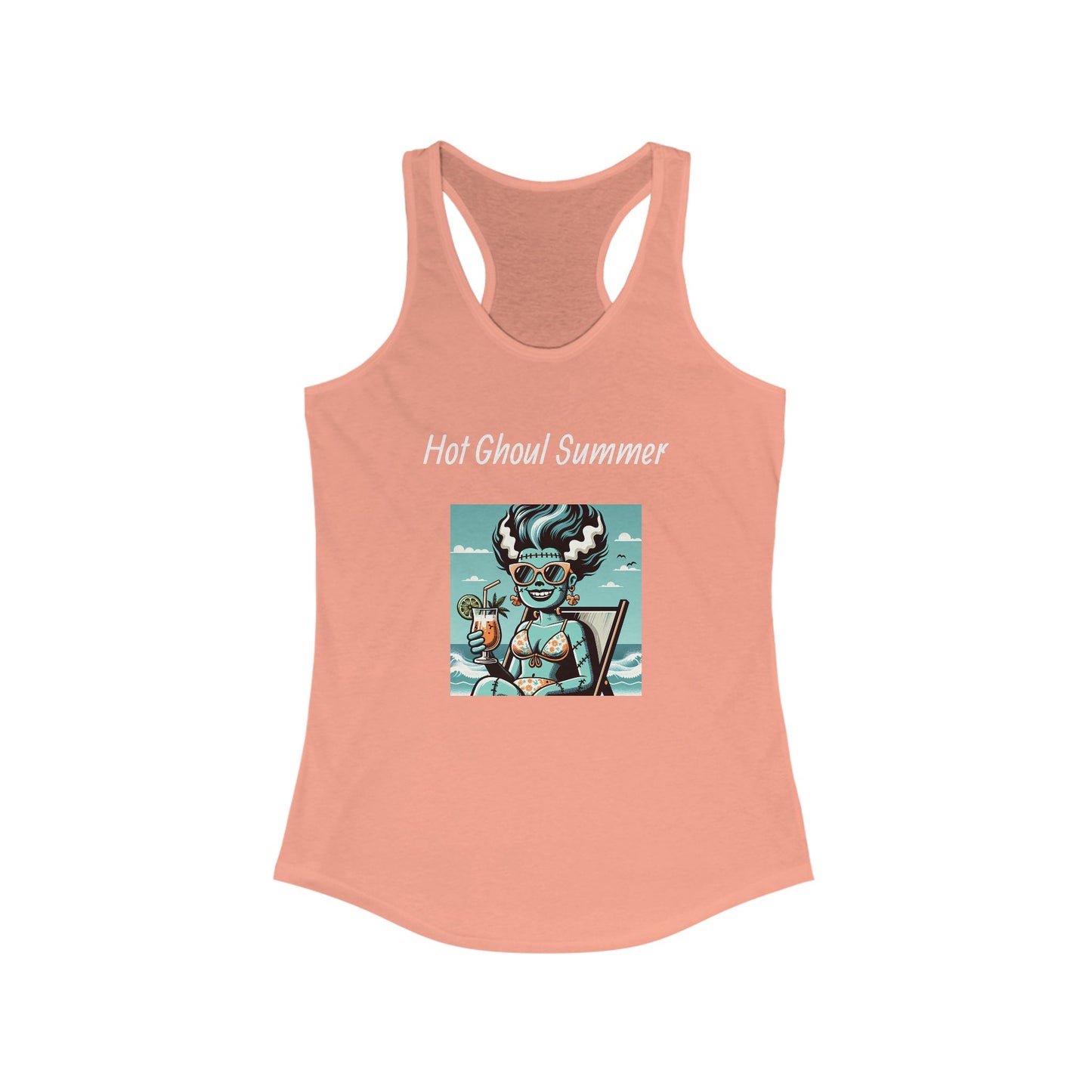 Cute Summerween Hot Ghoul Cotton Blend T-shirt, Summer Halloween