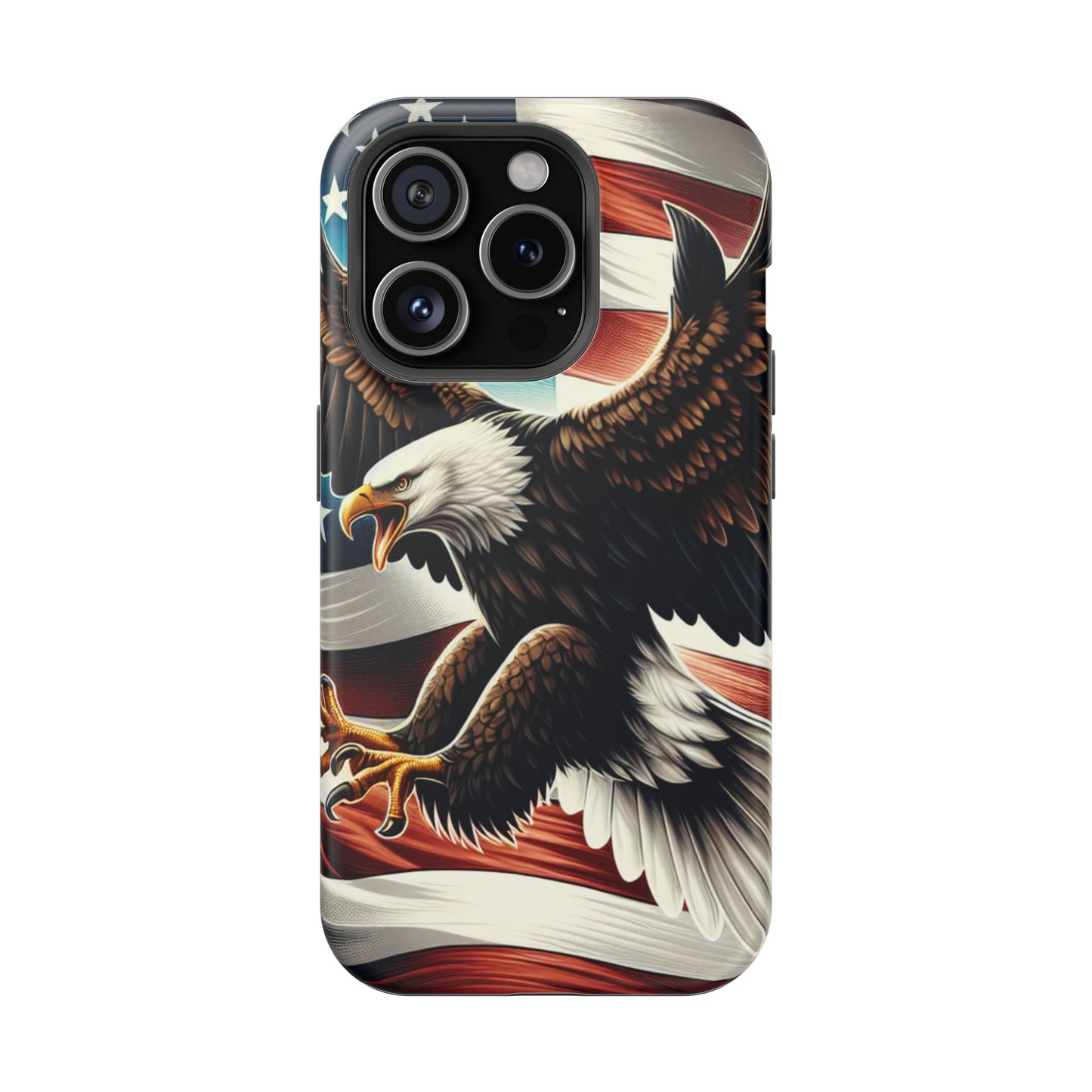 iPhone 13-16  Patriotic Eagle Magnetic Tough Cases, 4th of July