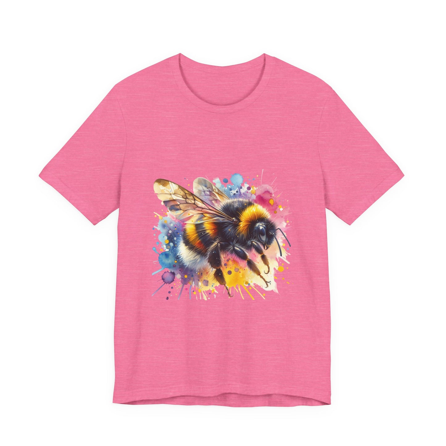 Bee Watercolor Unisex Tee | Nature Lover Gift, Summer Style, Eco-Friendly Fashion, Bee Conservation Awareness, Birthday Present